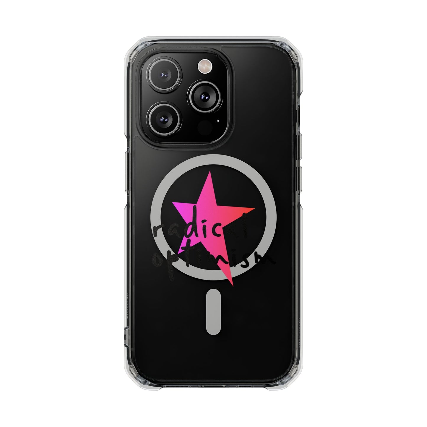 Flame Script Statement Magnetic Clear Impact case