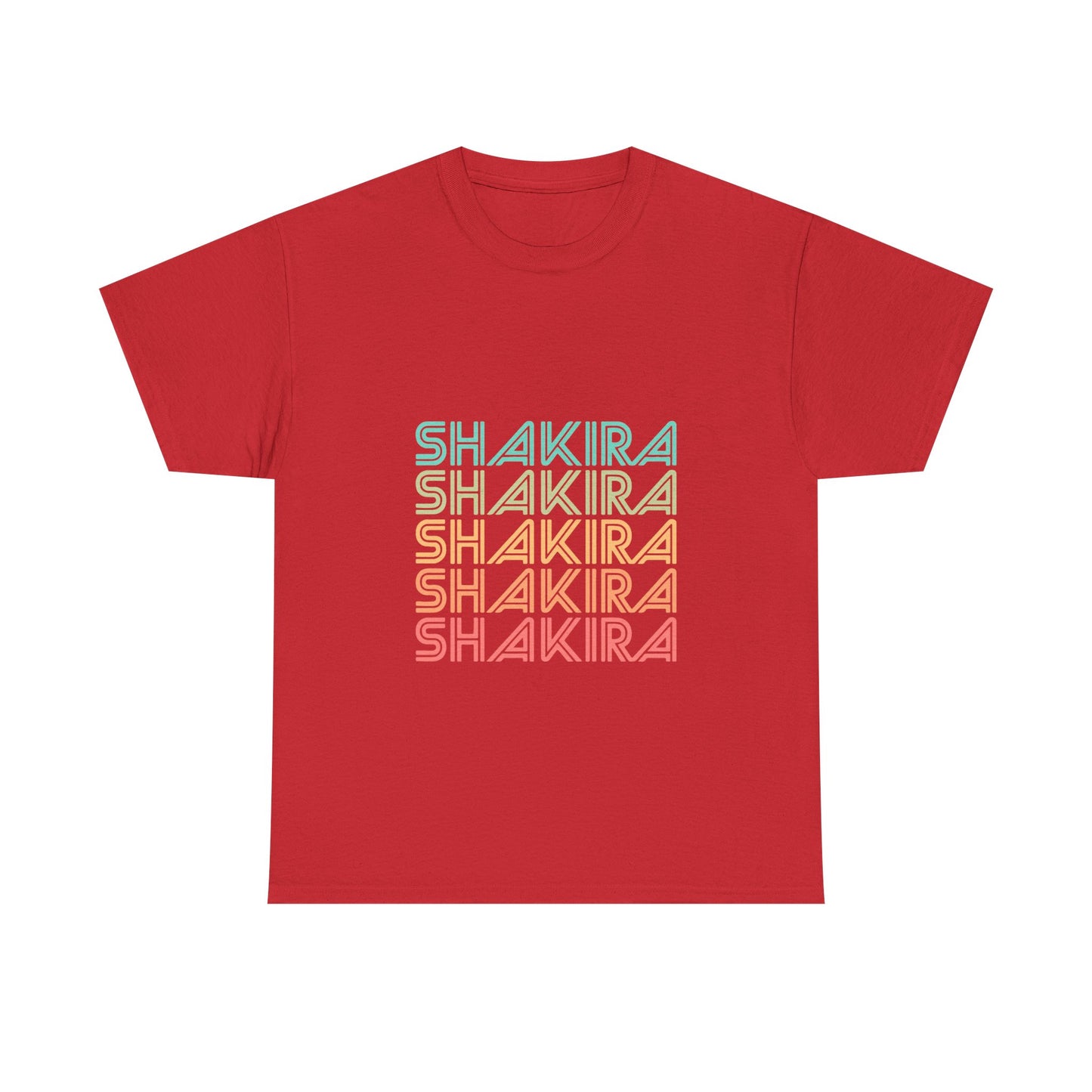 Retro Pop Lines Unisex Heavy cotton tee