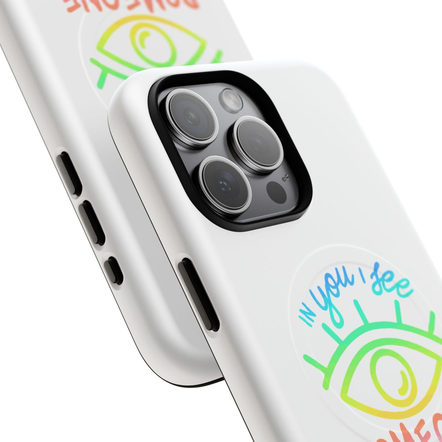 Vibrant Eye and Text Tough Magnetic Case
