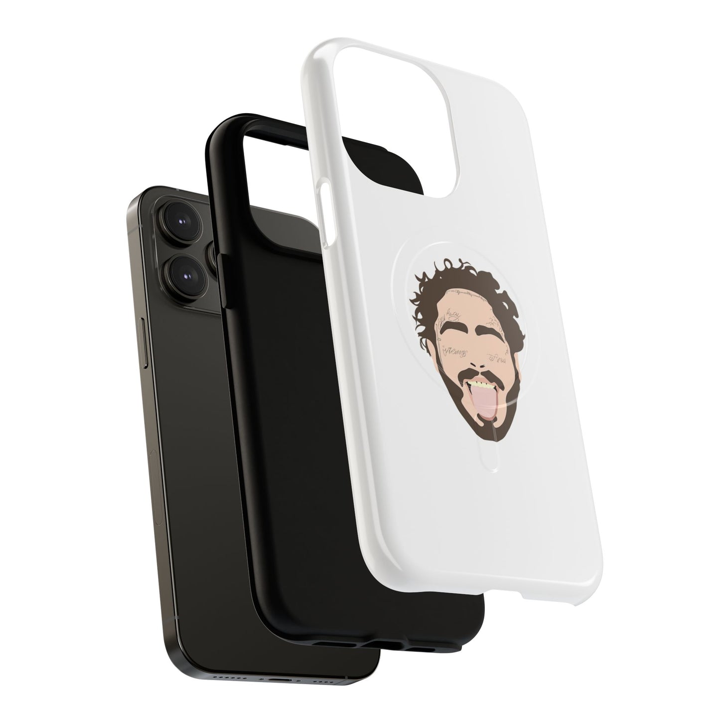 Minimalist Tongue Out Cartoon Face Tough Magnetic Case