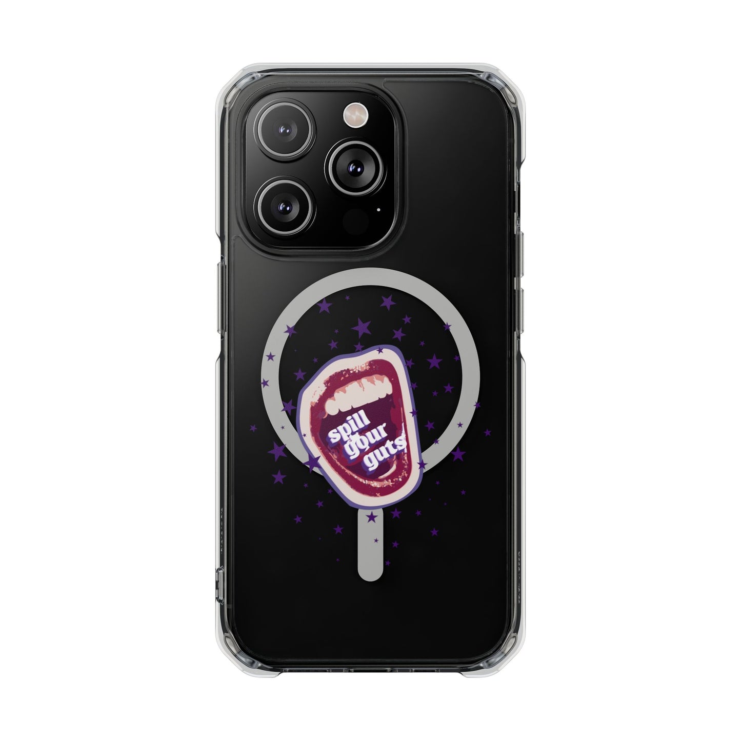 Spill Your Guts Scream Magnetic Clear Impact Case