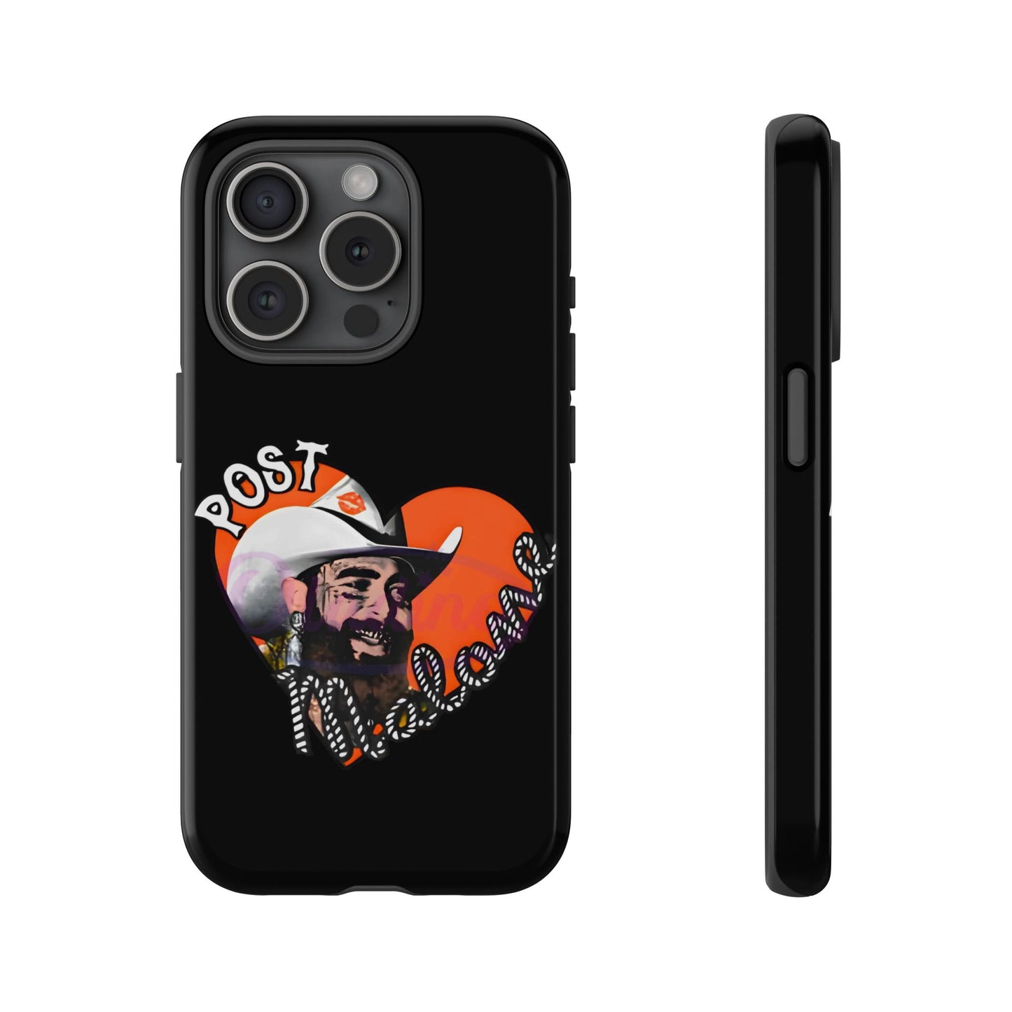 Tough iPhone Case (12–16 Pro Max) – Post Malone Heart Design