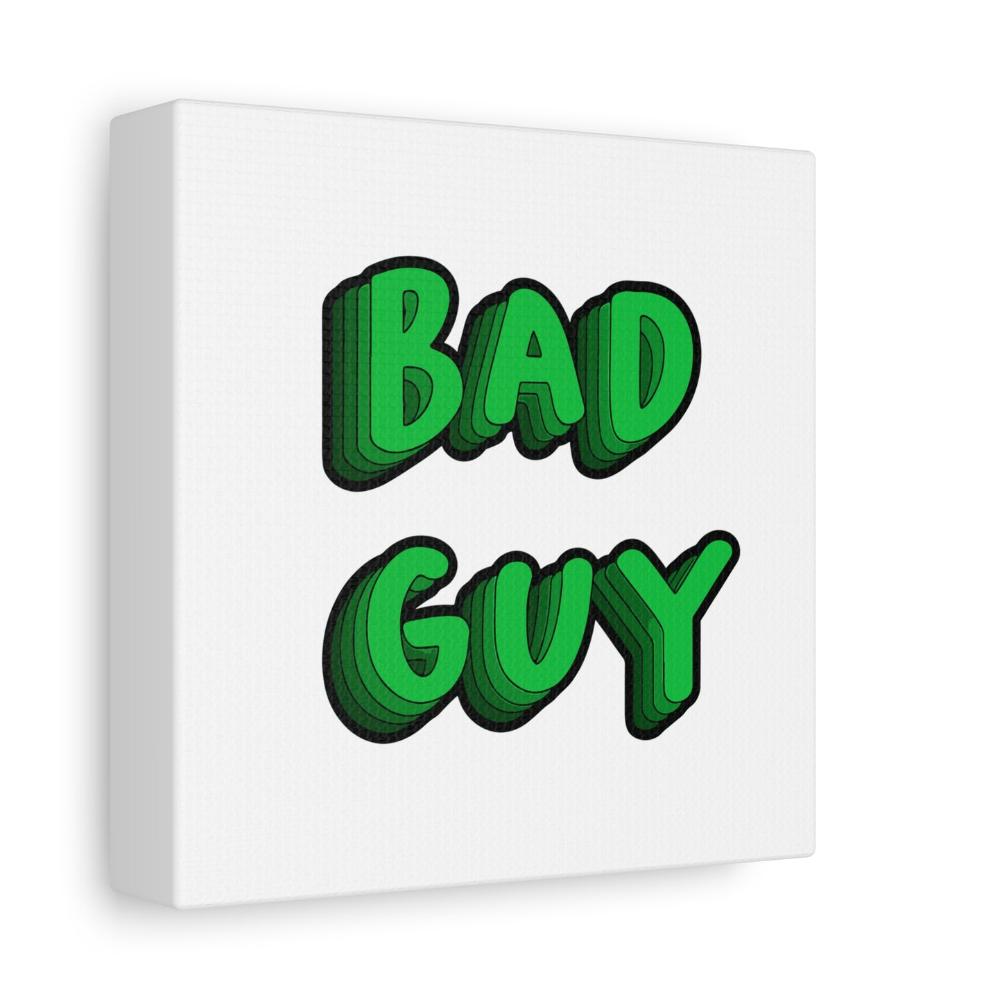 Bold 3D Bad Mood Matte Canvas