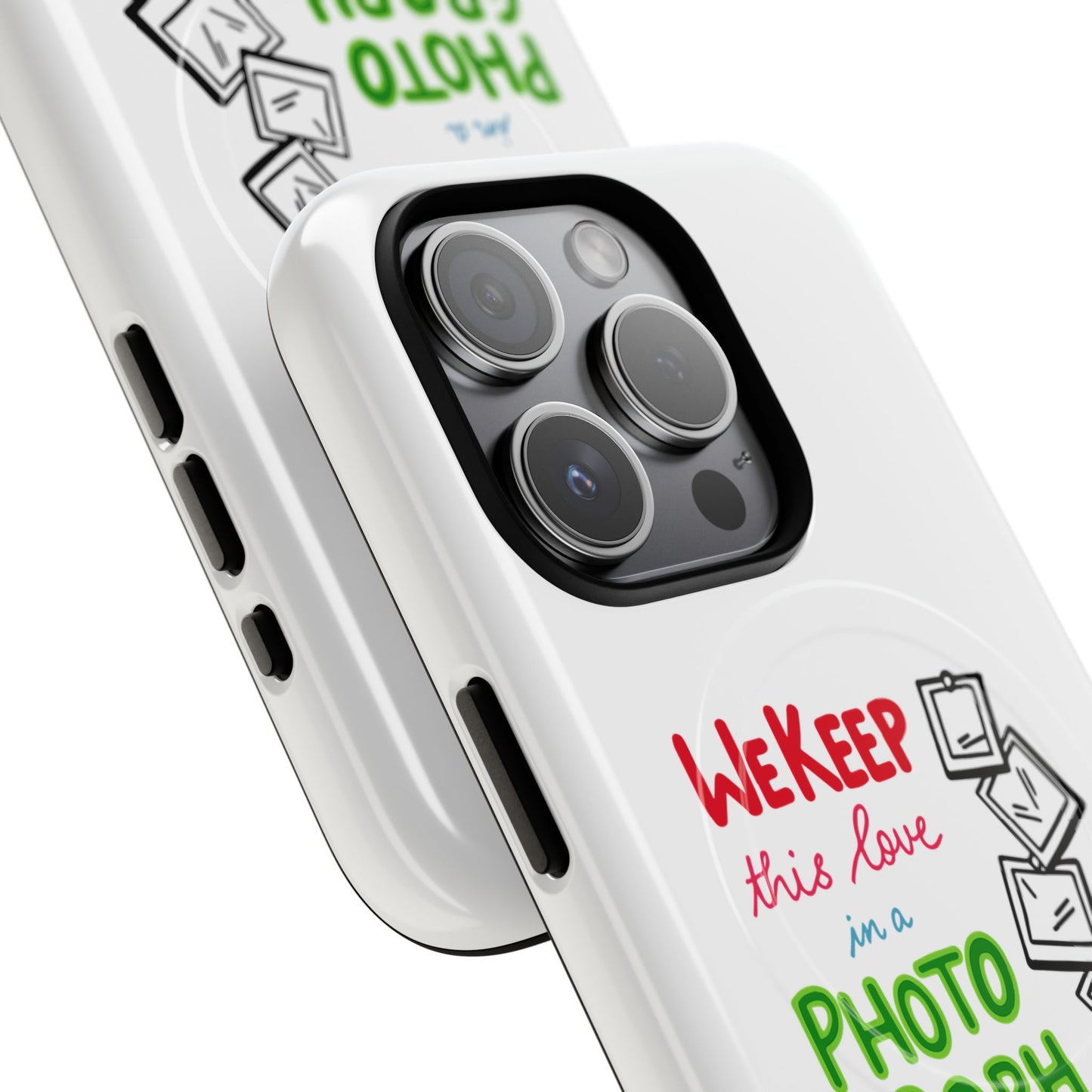 White Paw Print Tough Magnetic case