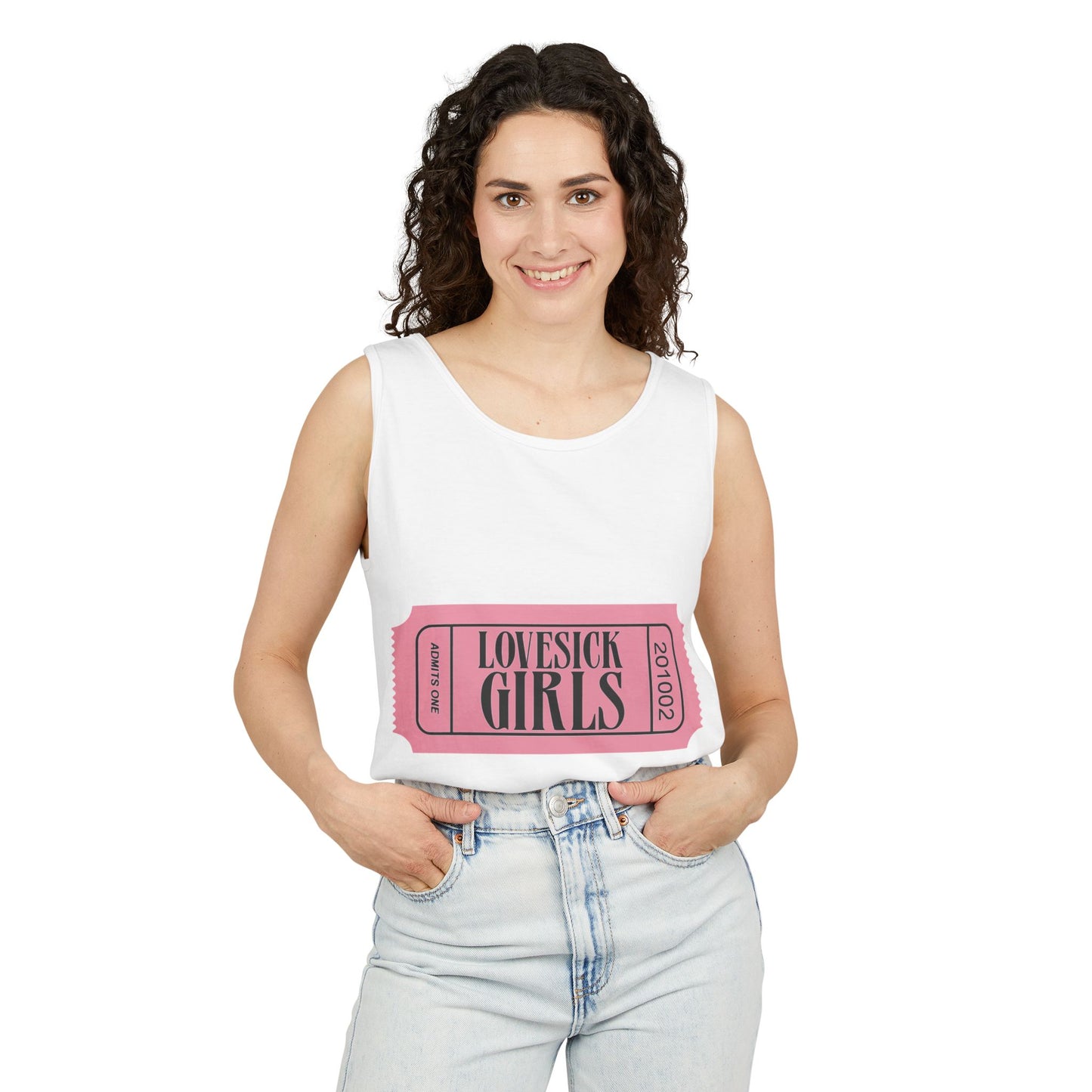 Lovesick Girls Ticket – Dyed Tank Top
