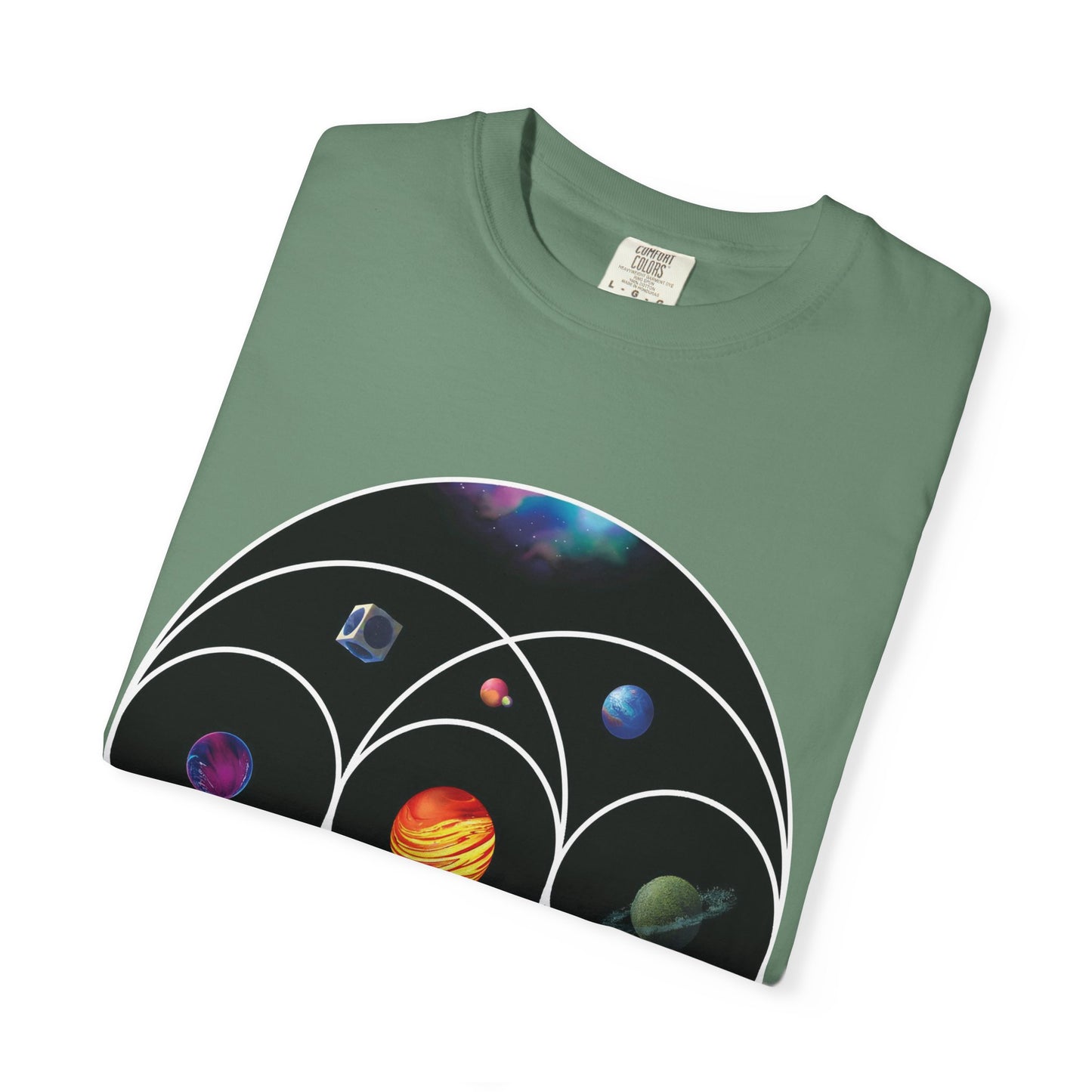 Unisex Garment-Dyed T-Shirt Inspired by Coldplay’s Illustration Concept