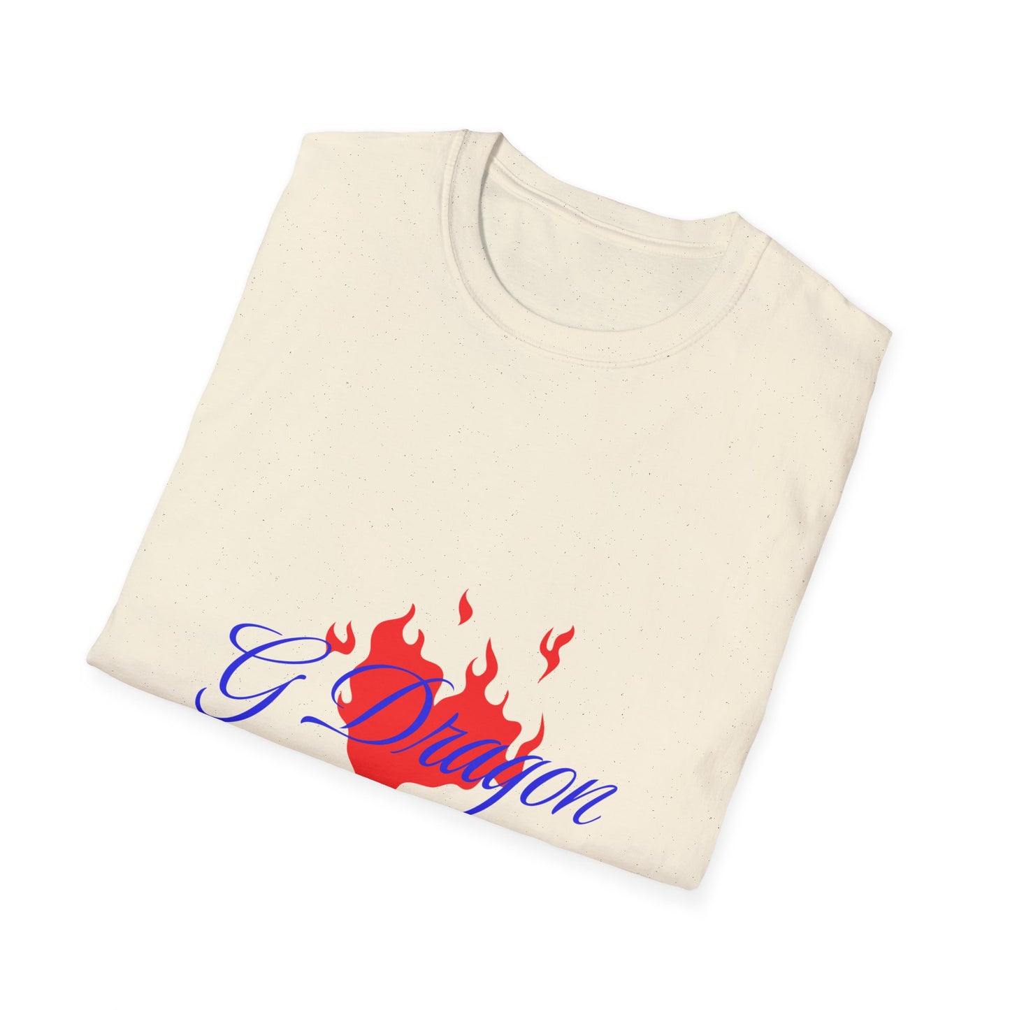 Heart on Fire Bold Script Unisex Softstyle Tee