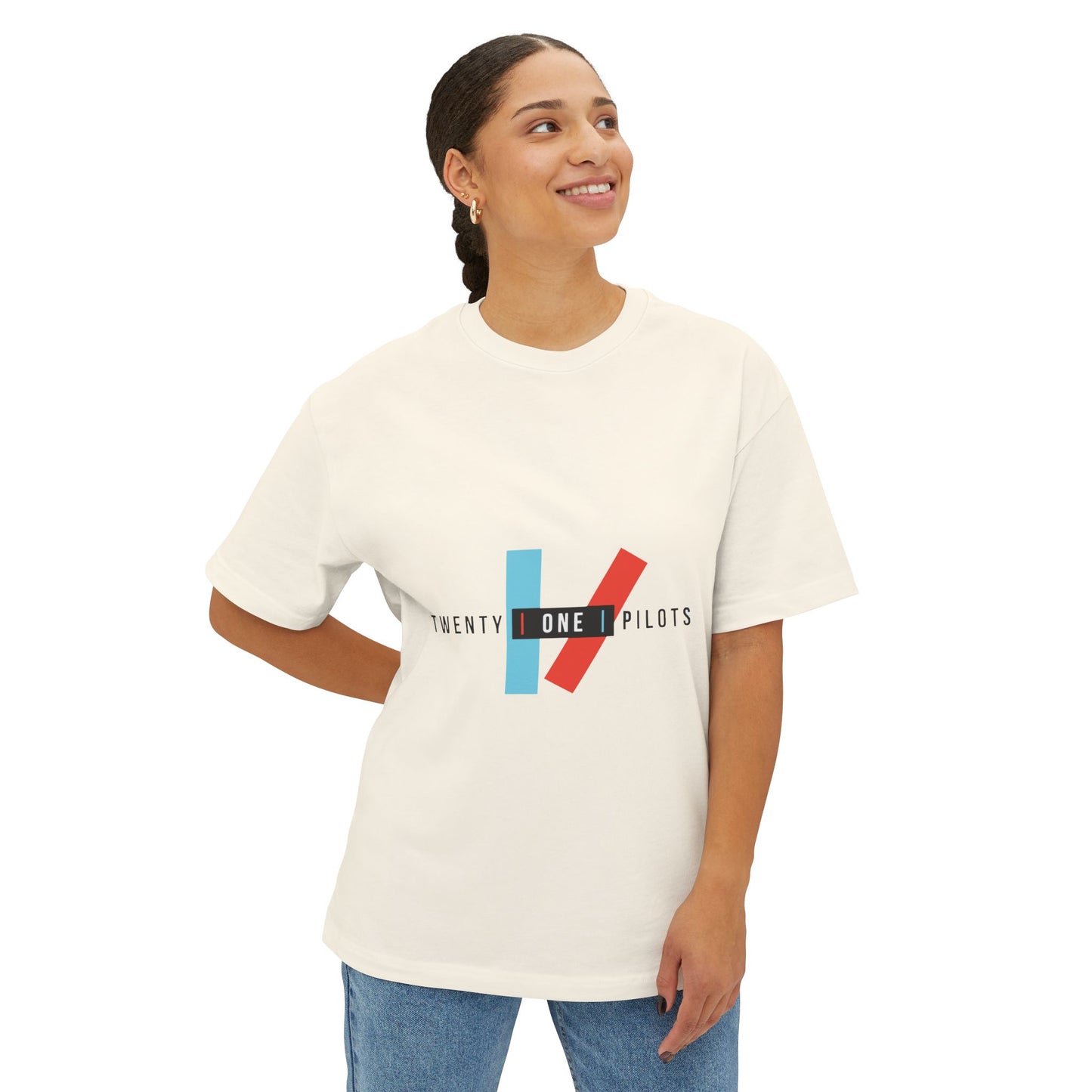 Parallel Vibe Unisex Oversized Boxy Tee