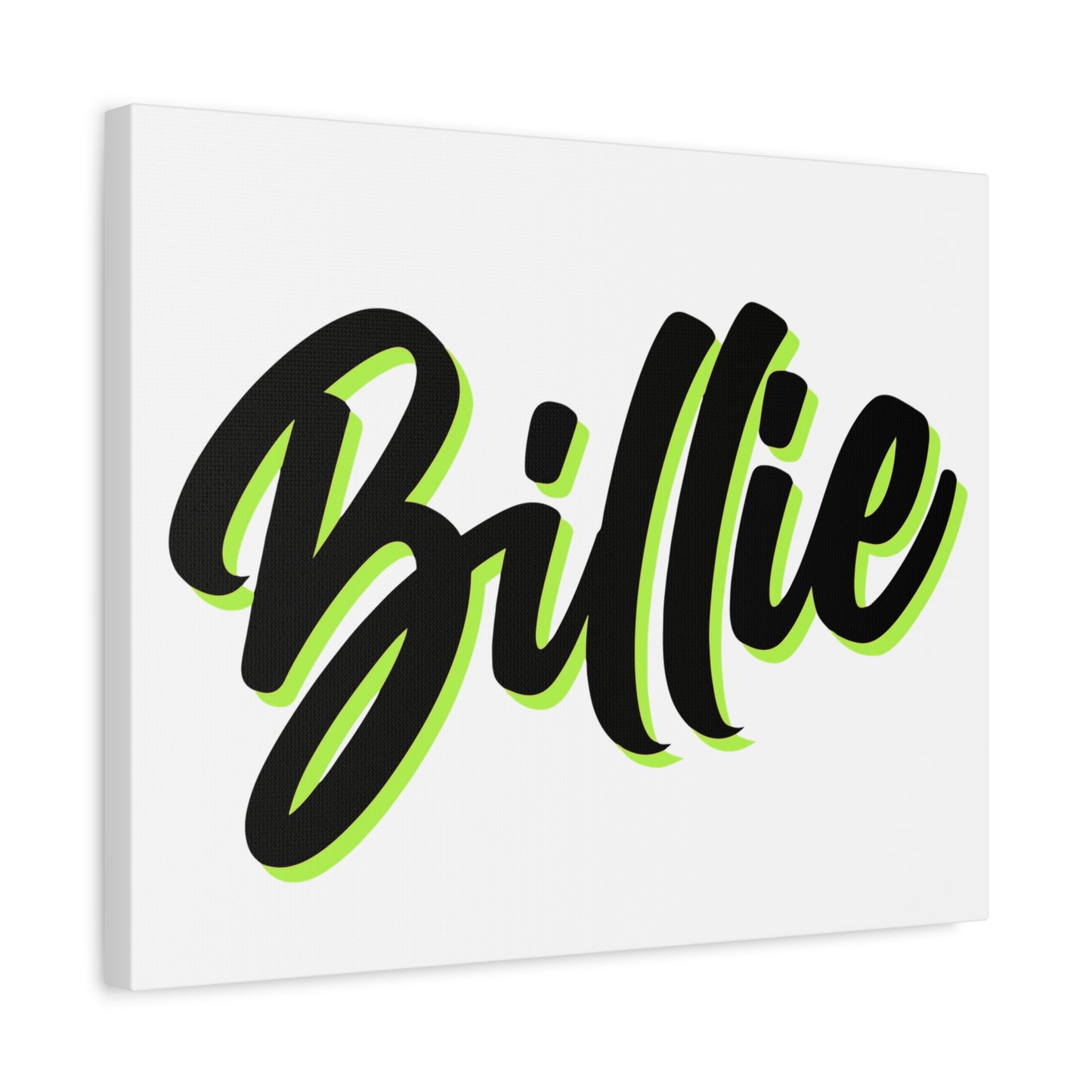 Electric Script Vibes Matte Canvas
