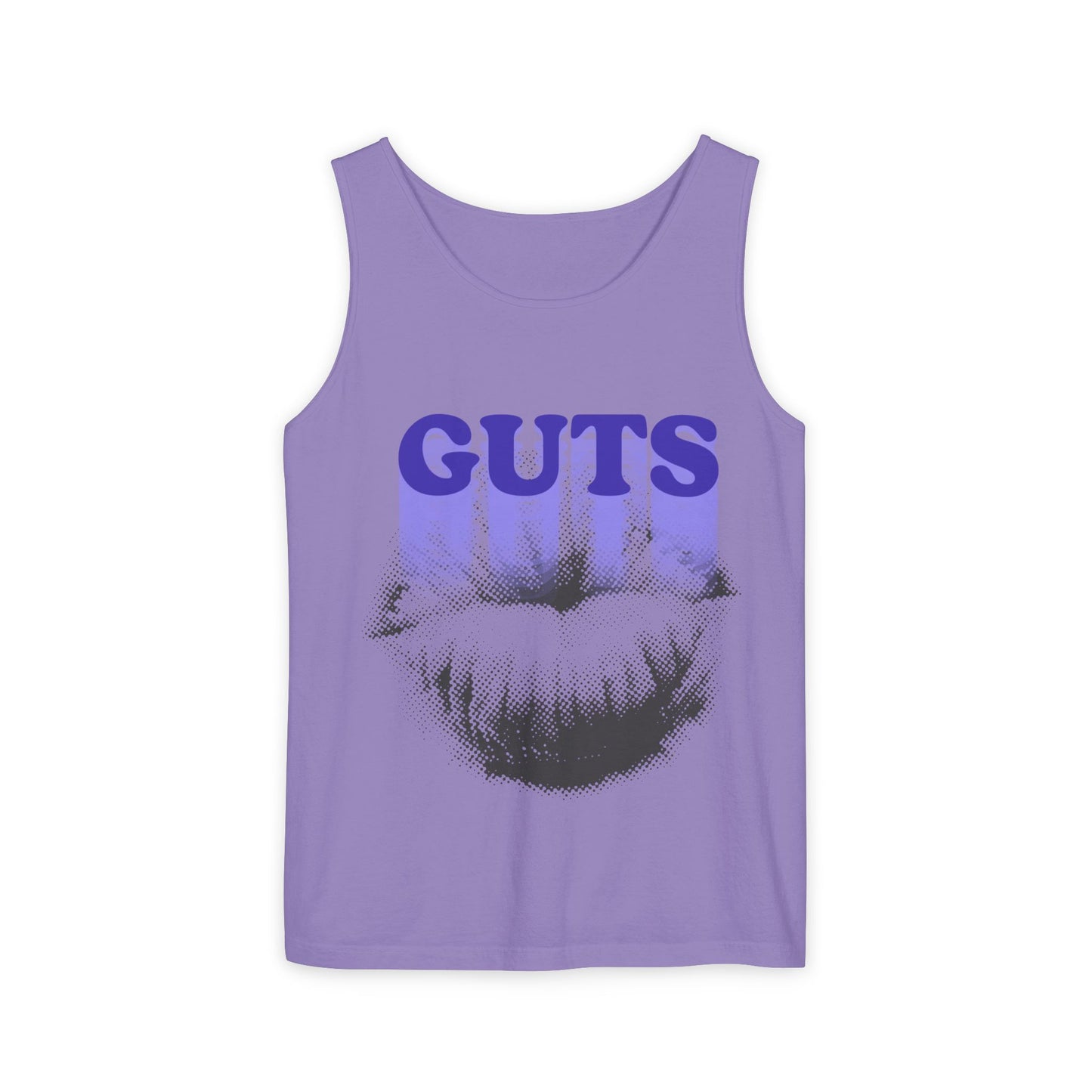 Guts Drip Effect Halftone-Dyed Tank Top