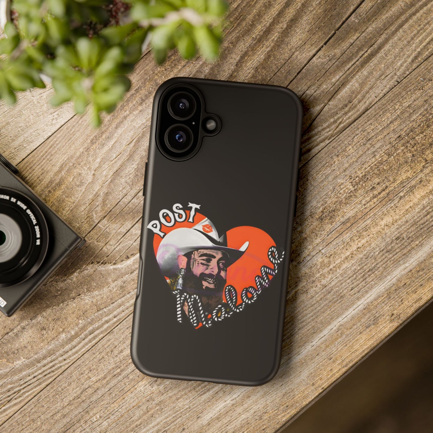 Tough iPhone Case (12–16 Pro Max) – Post Malone Heart Design