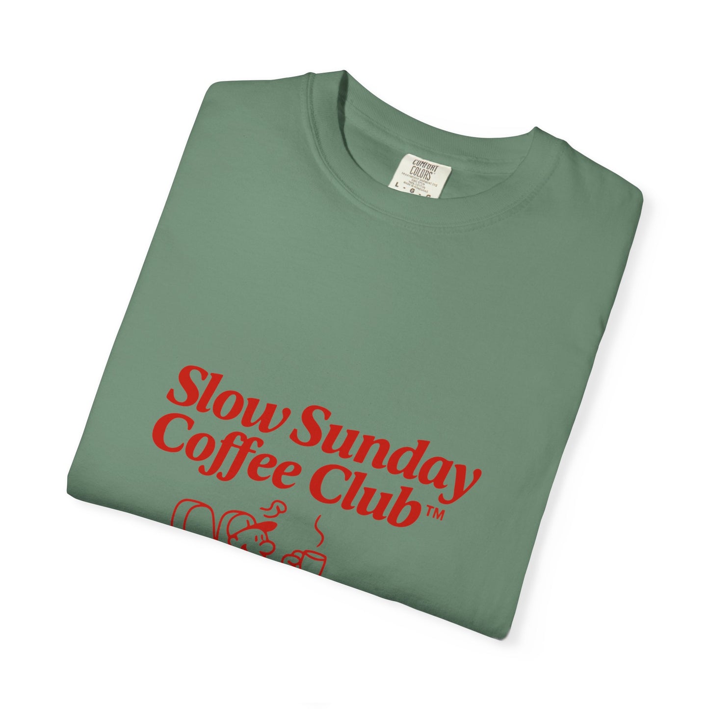 Unisex Garment-Dyed T-shirt – Snazzy Coffe Club Edition