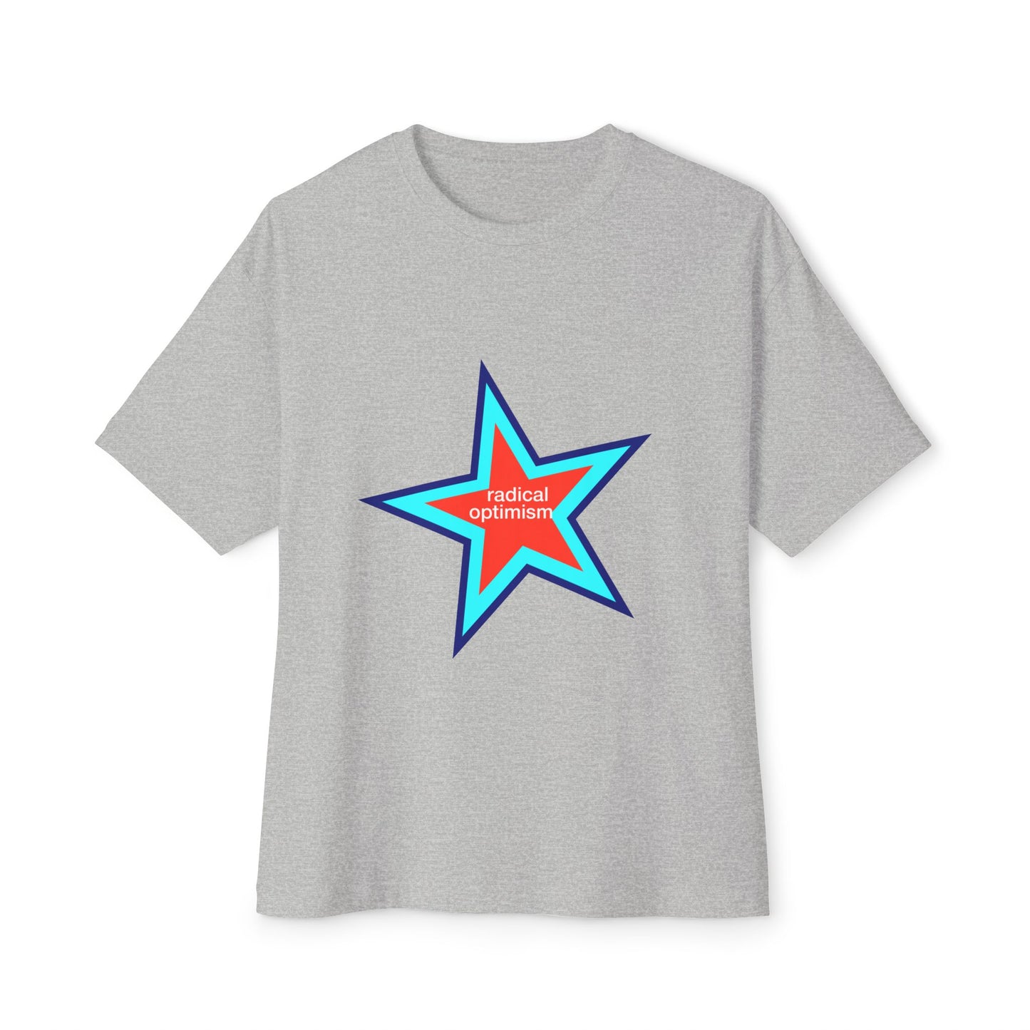 Power of Positivity Star Unisex Oversized Boxy Tee