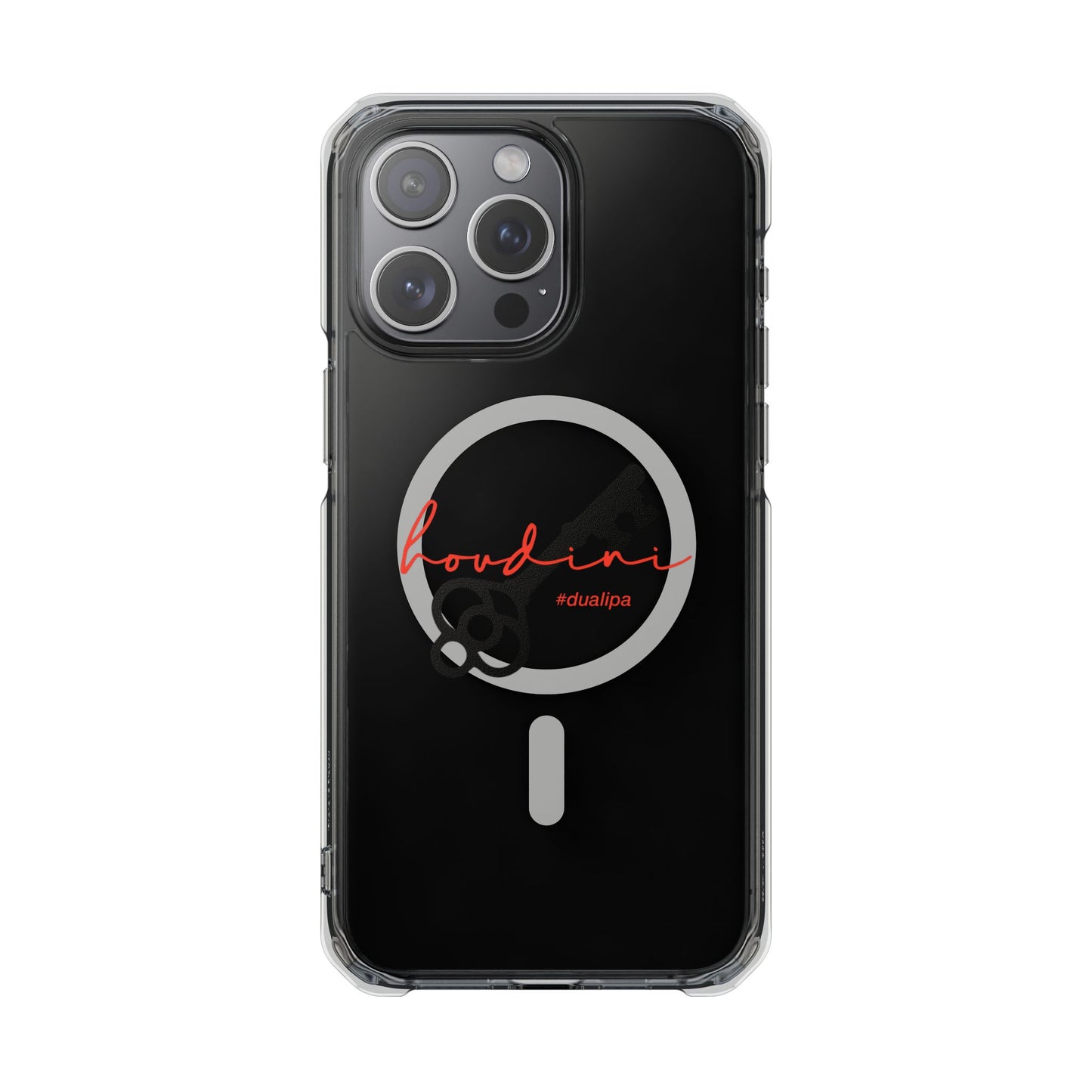 Cursive Spell “Houdini” Magnetic Clear Impact case