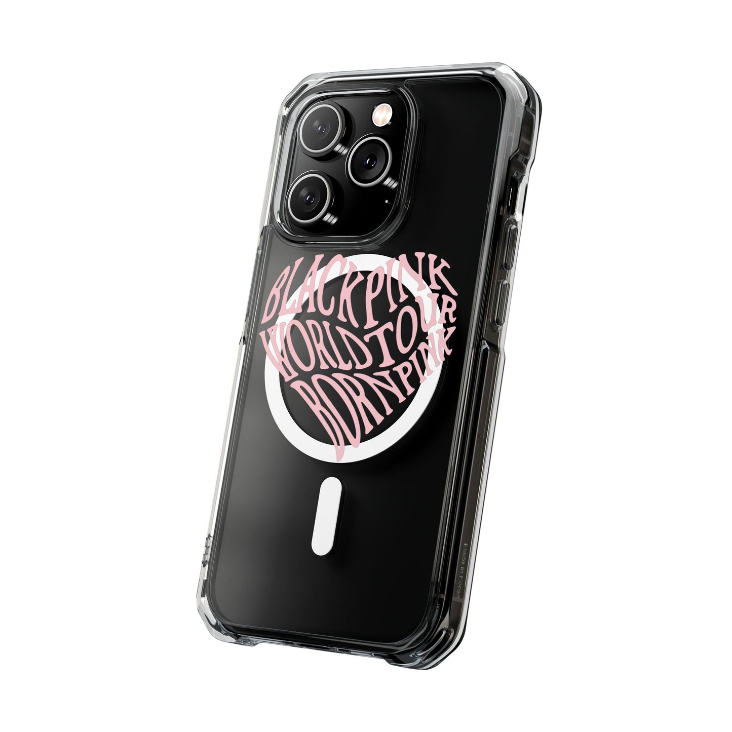 Born Pink Heart Typography - Magnetic Clear Impact Case