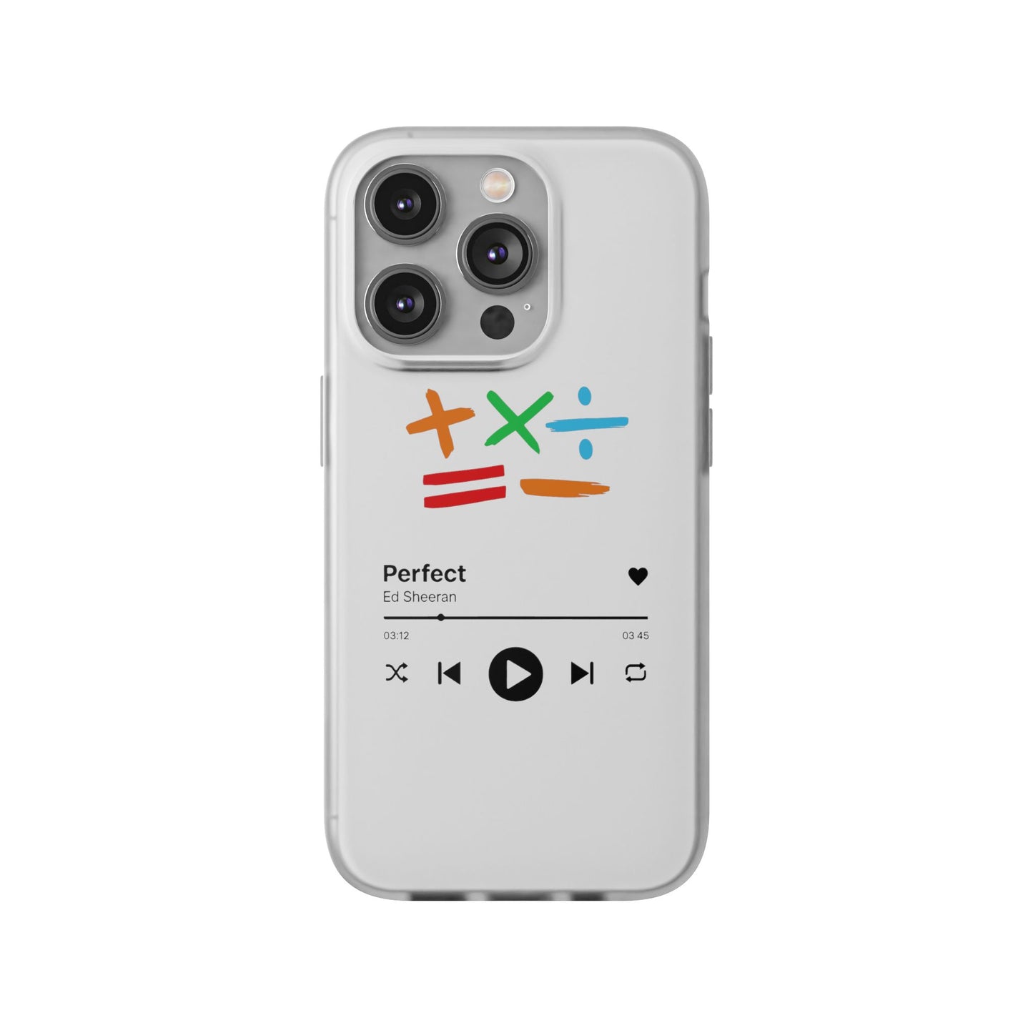 Flexi Case – Ed Sheeran Music Design (iPhone X–16 Pro Max)