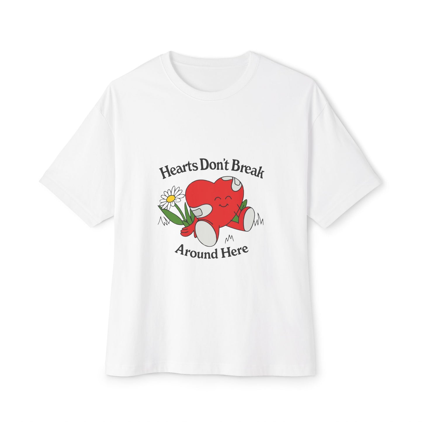 Abstract Guitar Sketch Oversized Boxy Tee