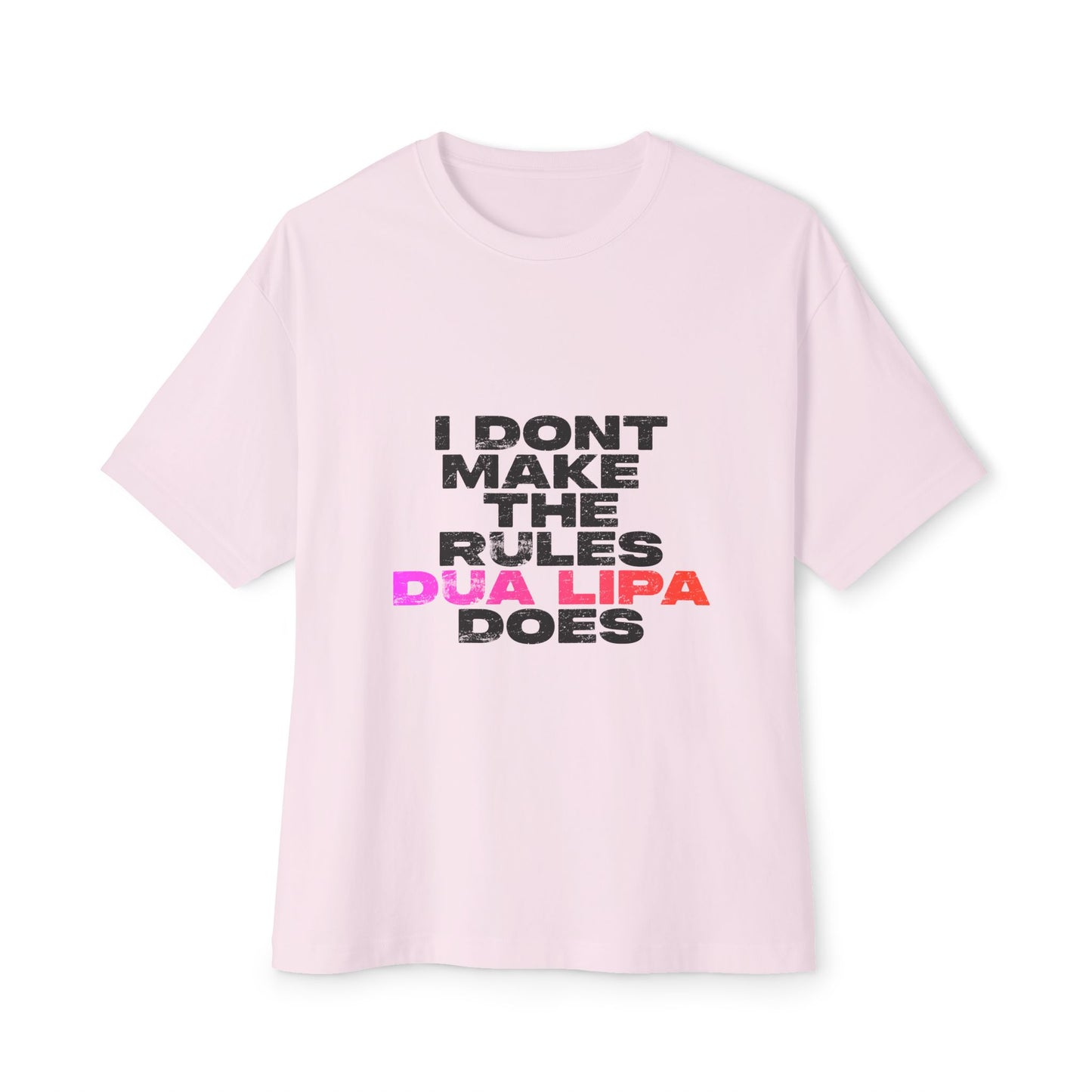 Retro Fade Letter Unisex Oversized Boxy Tee