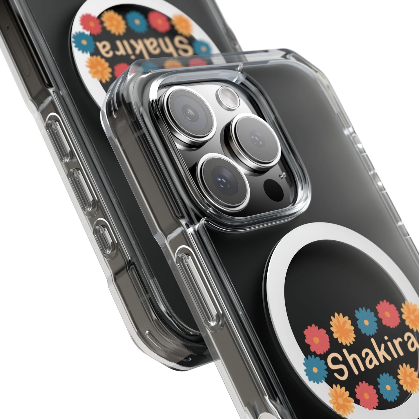 Retro Floral Groove Clear Impact case