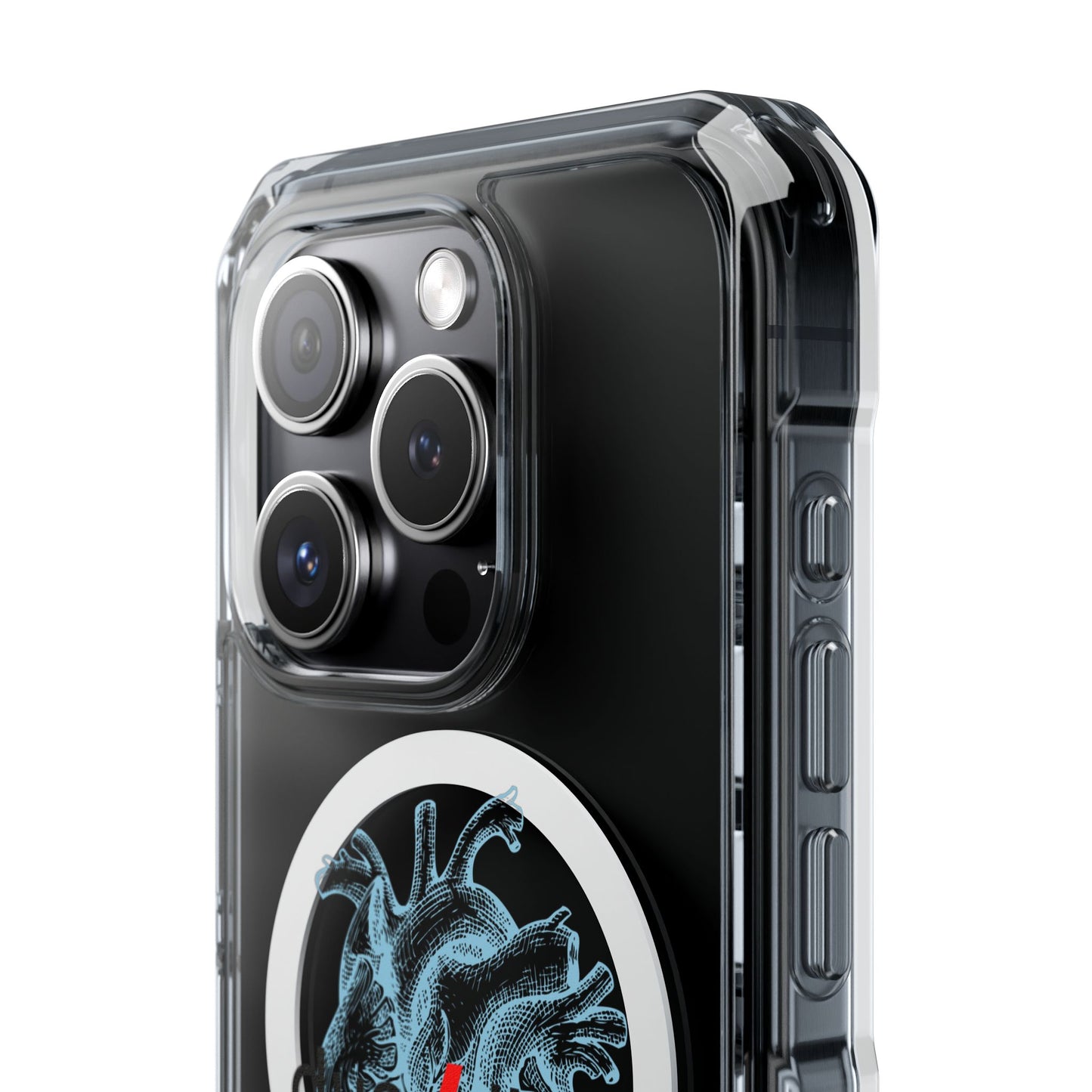 Electro Heart Illustration Magnetic Clear Impact case