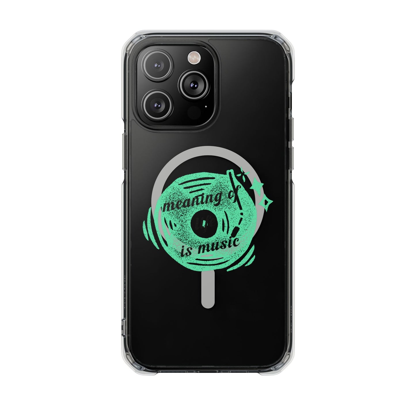 Vinyl Dreams Speak Magnetic clear Impact Case