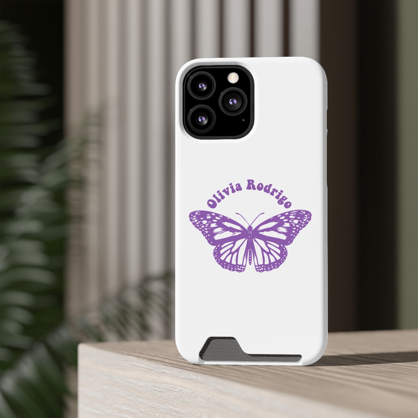 Phone Case + Card Holder For Iphone 13 – Olivia Rodrigo With Butterfly | Edition