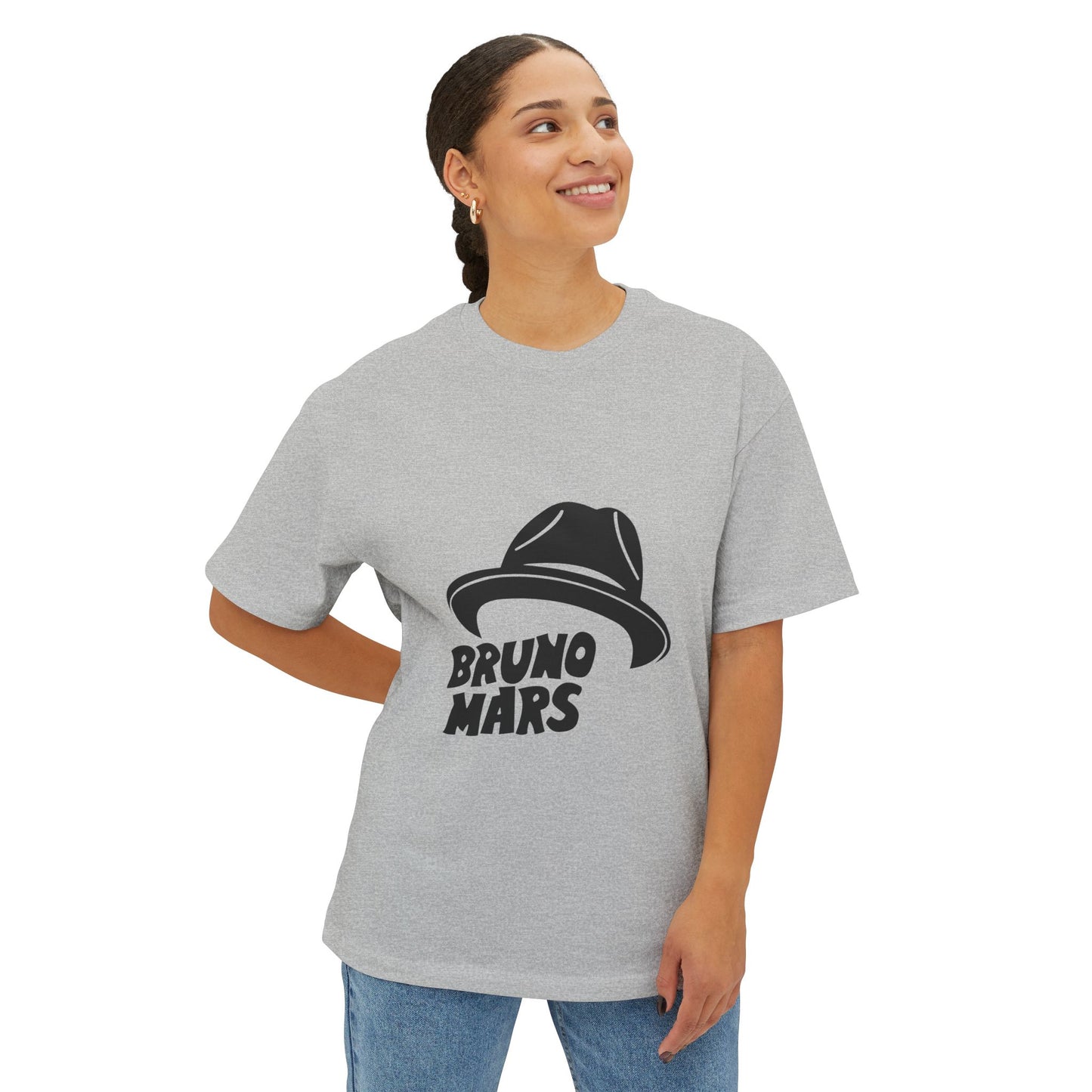 Top Hat Vibe Graphic Unisex Oversized Boxy Tee