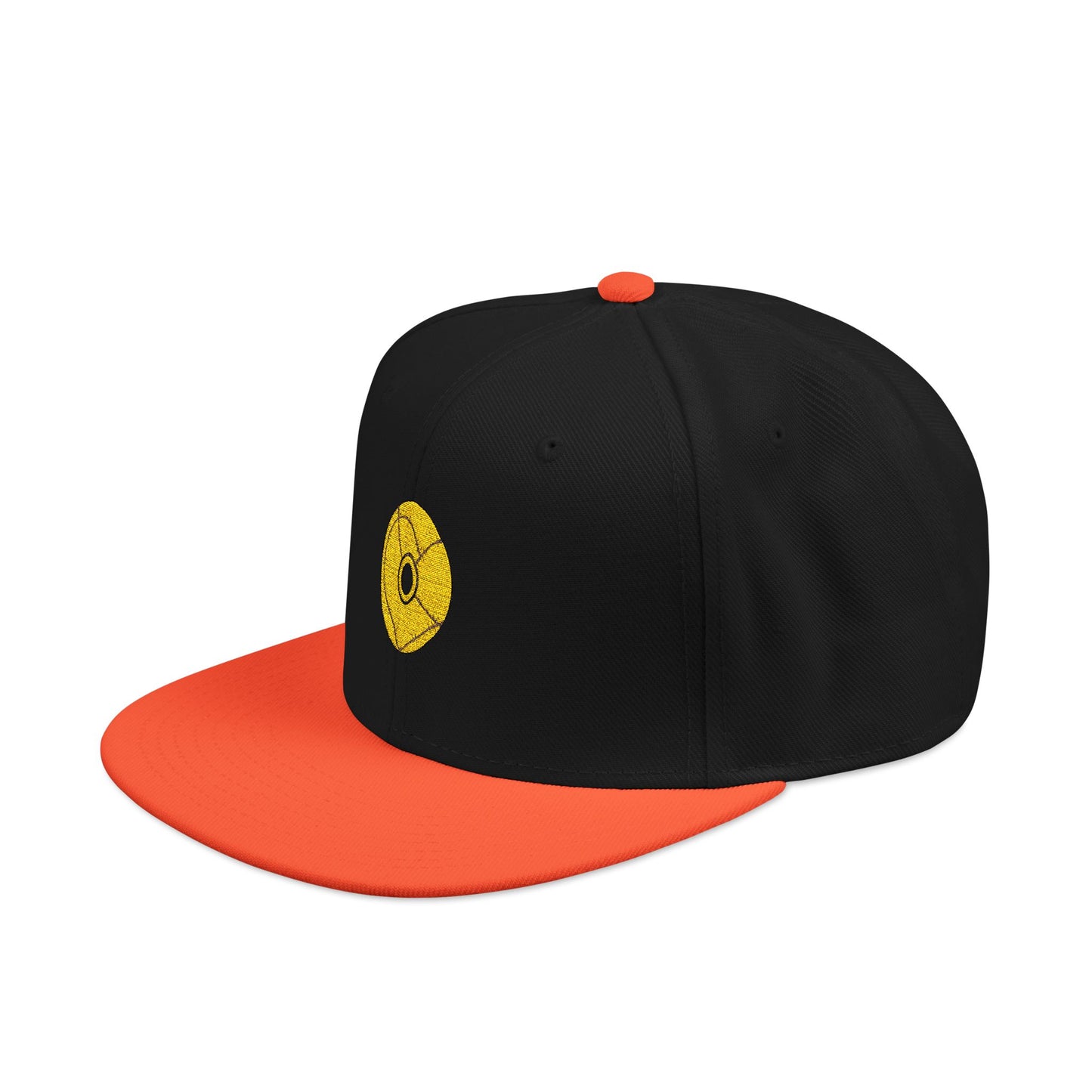 Minimalist Black Disc Outline Snapback Cap