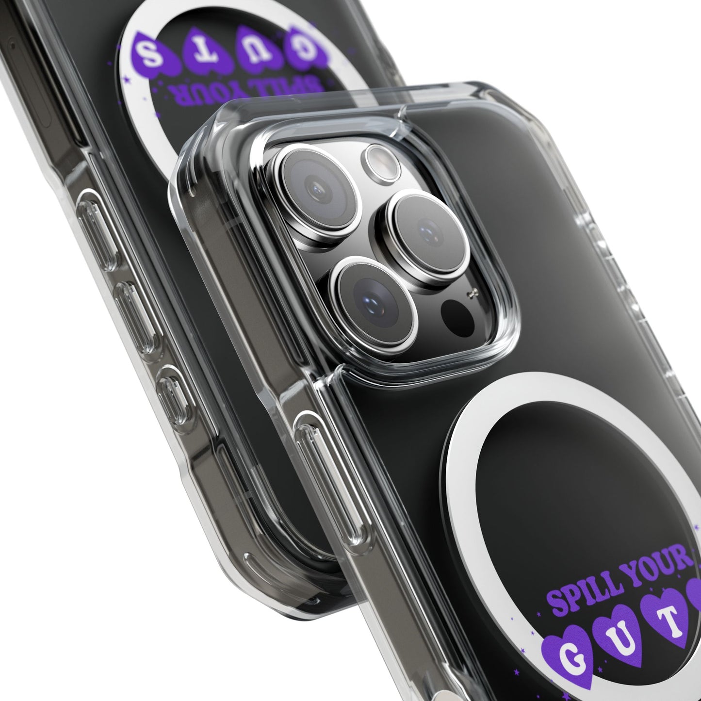 Spill Your Guts Heart Magnetic Clear Impact Case