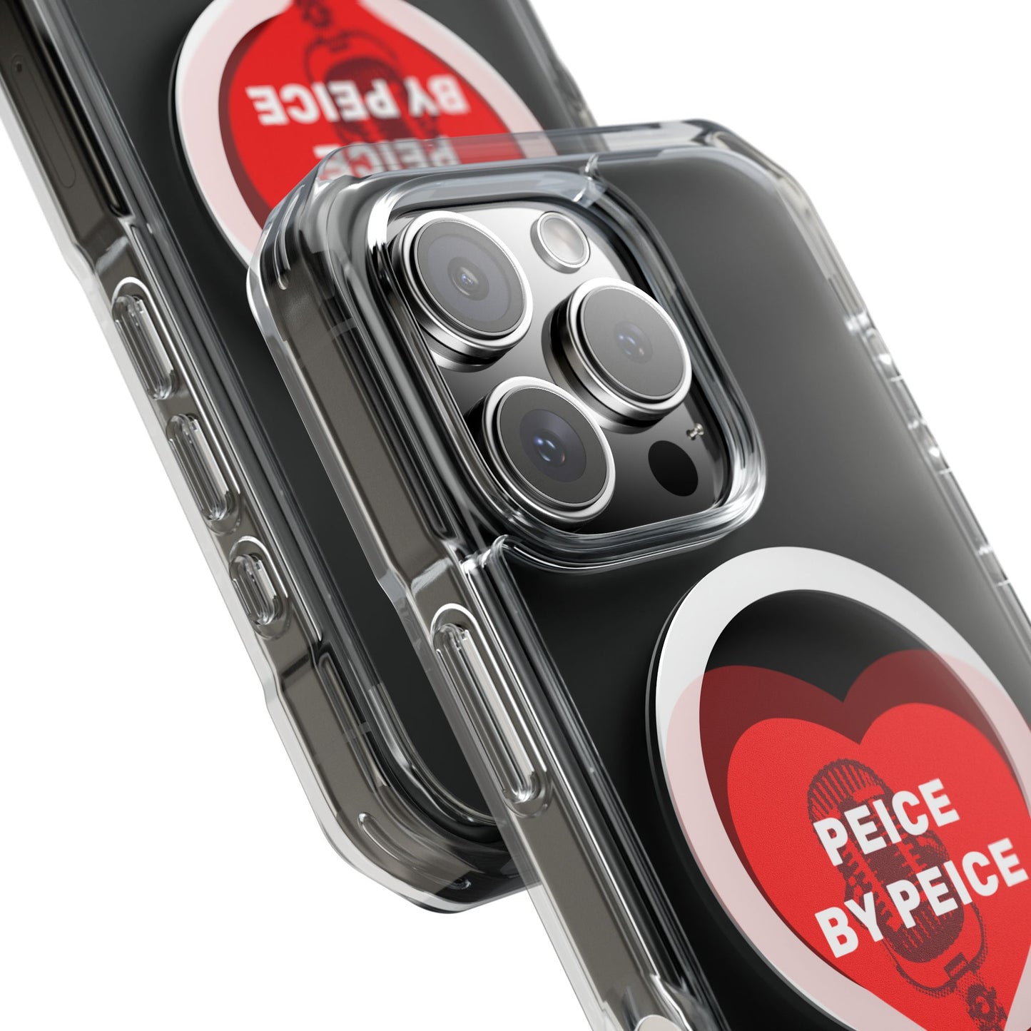 Piece by Piece Mic Drop Magnetic clear Impact Case