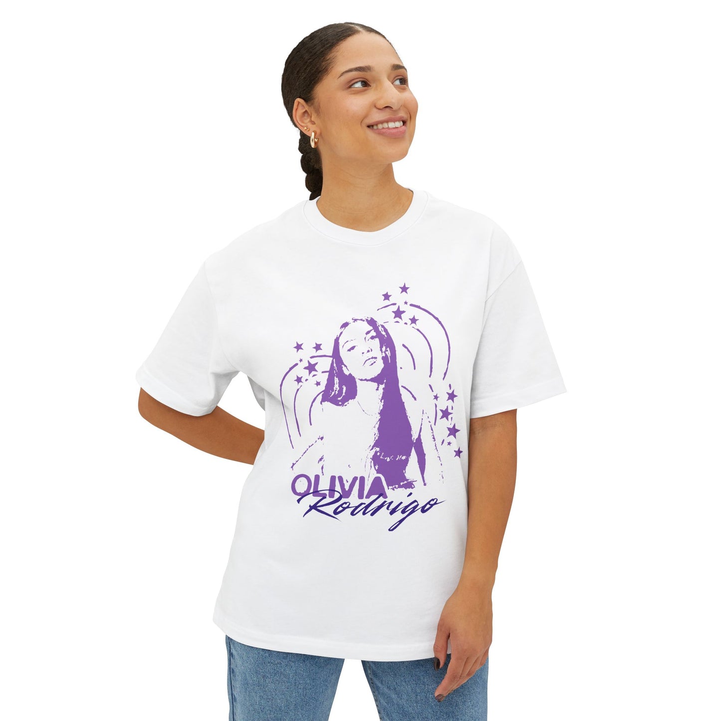Olivia Rodrigo Star Portrait-Oversized Tee