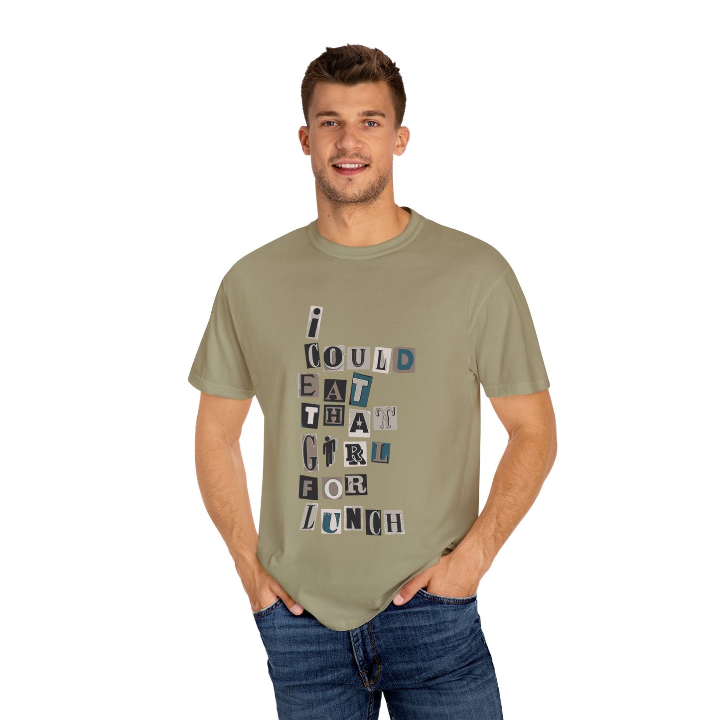 Mixed Message Collage Unisex Dyed T-shirt