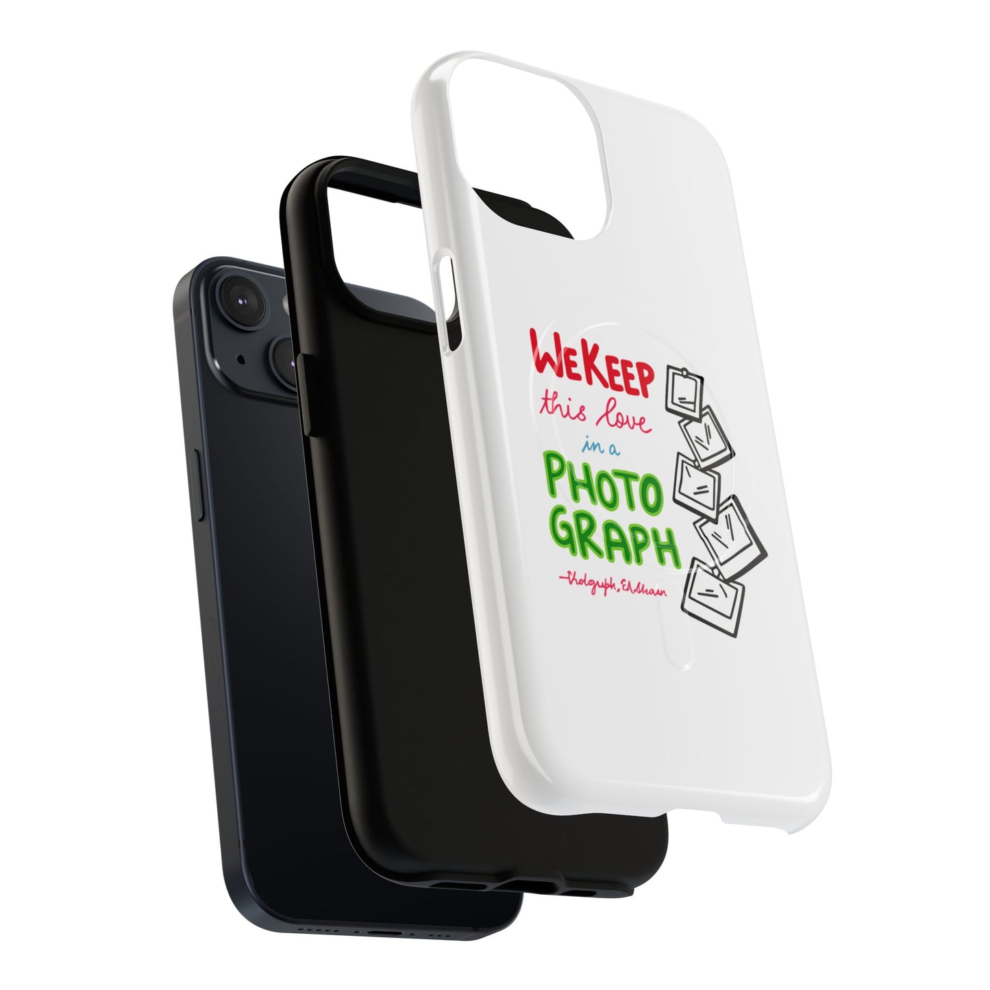 White Paw Print Tough Magnetic case