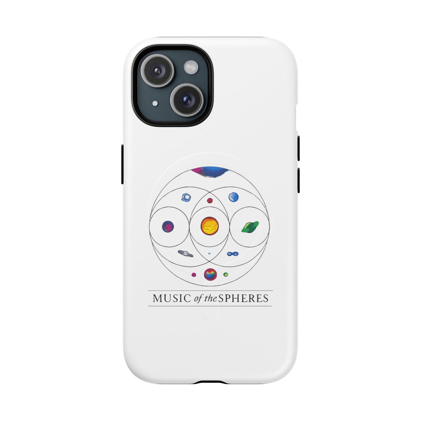 Colorful Planetary Orbit Diagram Tough Magnetic Case