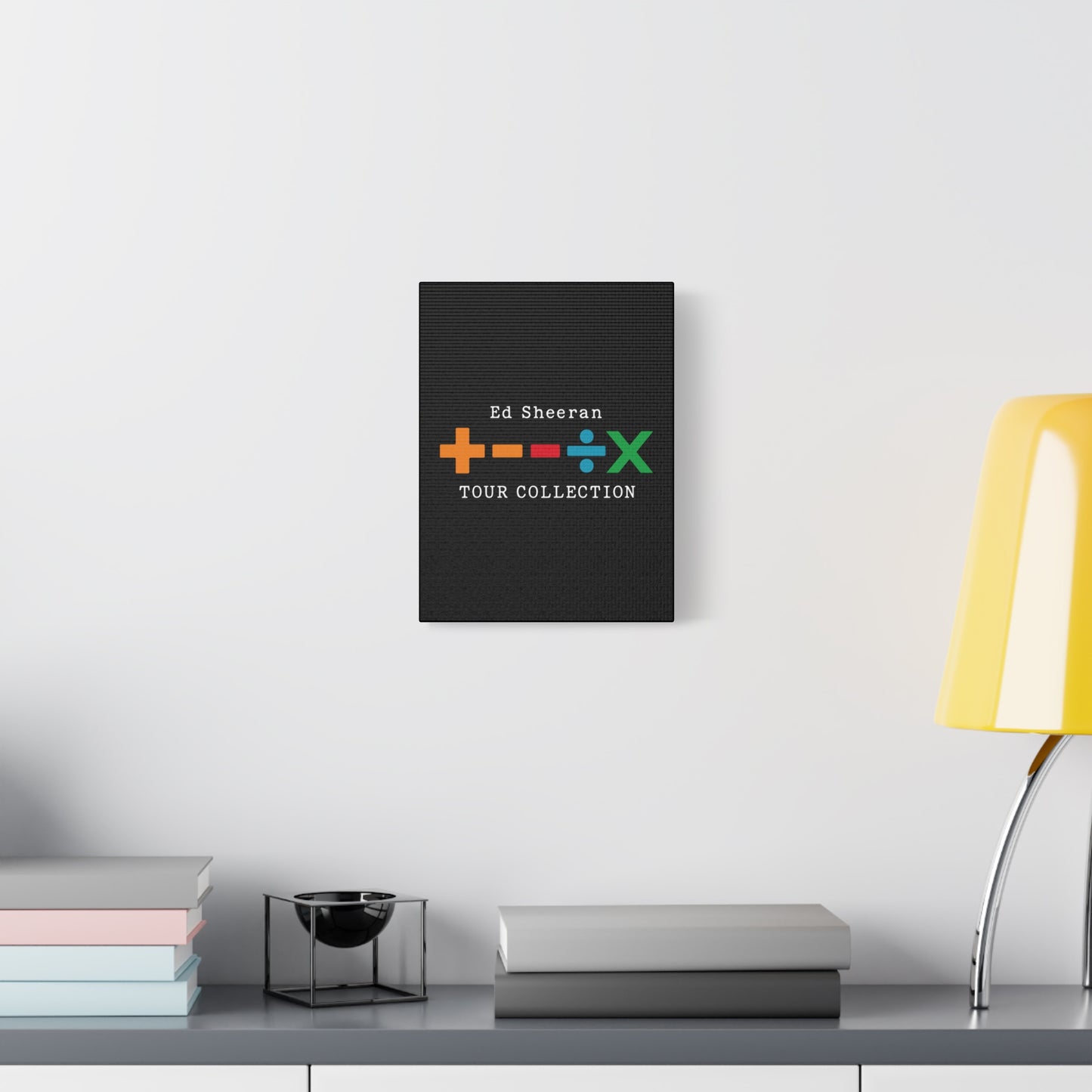 Matte Stretched Canvas, 1.25" Depth – Ed Sheeran Black Edition