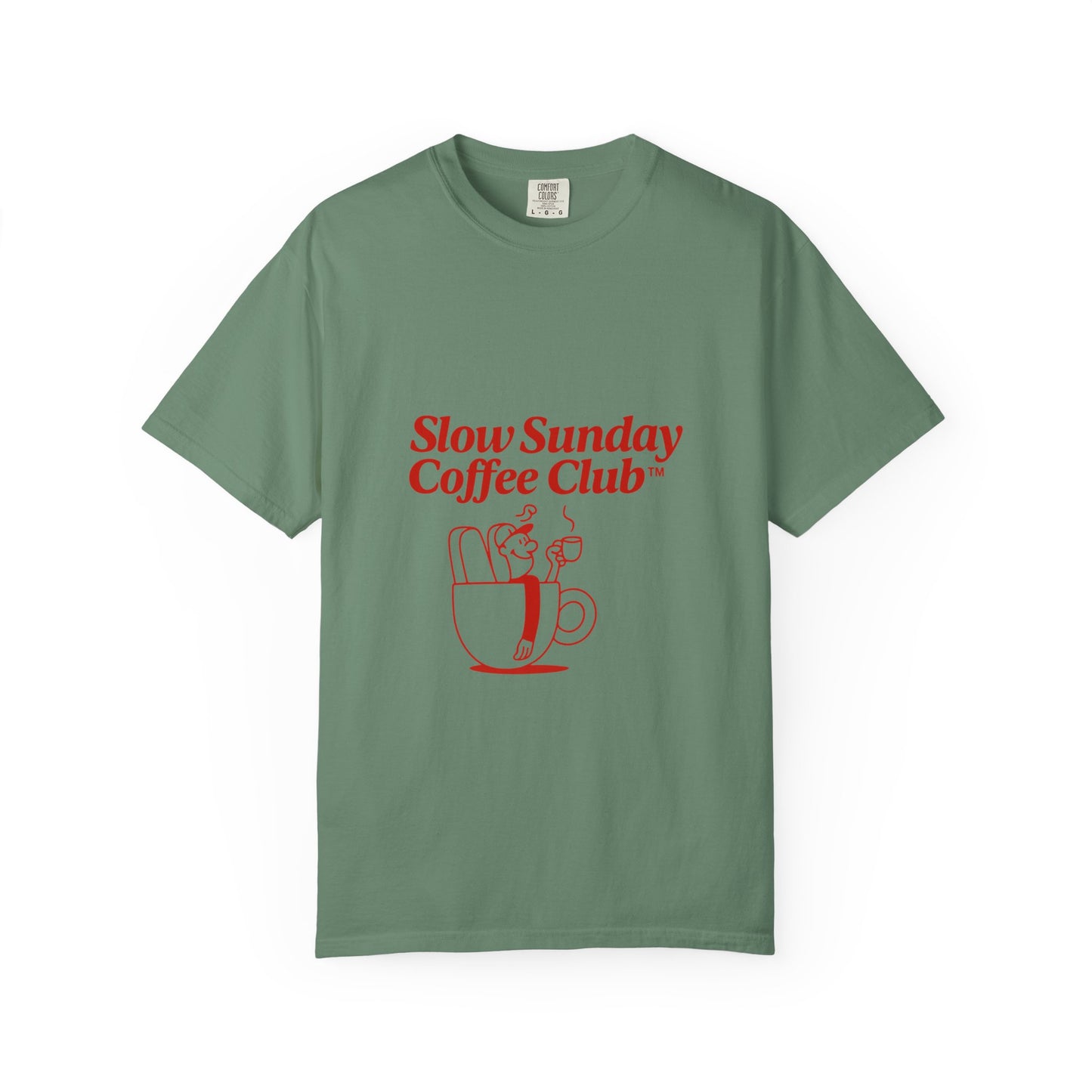 Unisex Garment-Dyed T-shirt – Snazzy Coffe Club Edition