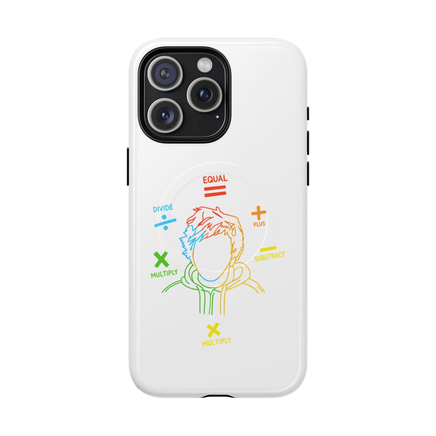 Minimalist Divide Symbol with Brush Tough Magnetic case