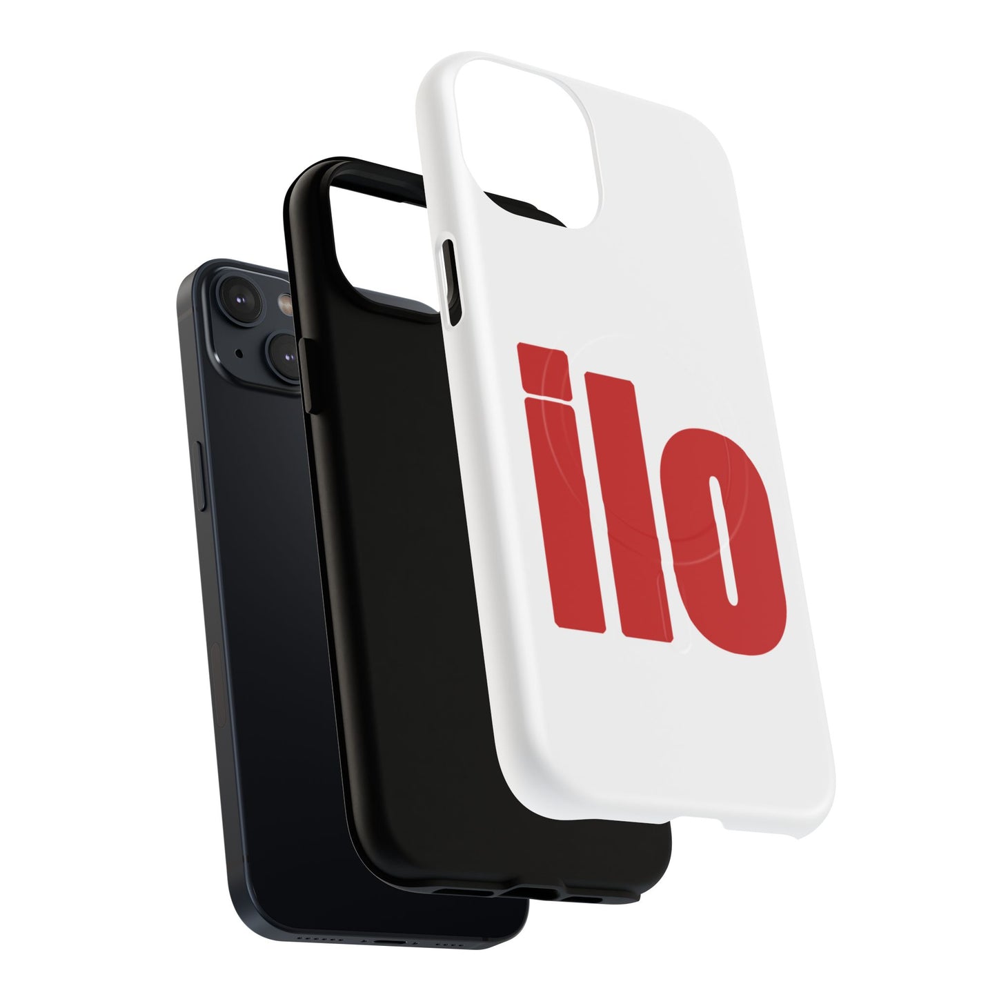 ILO Bold Red Block Tough Magnetic Case