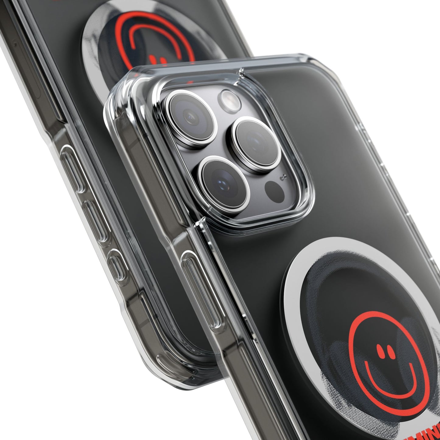Smiley Beats Graphic Magnetic Clear Impact Case