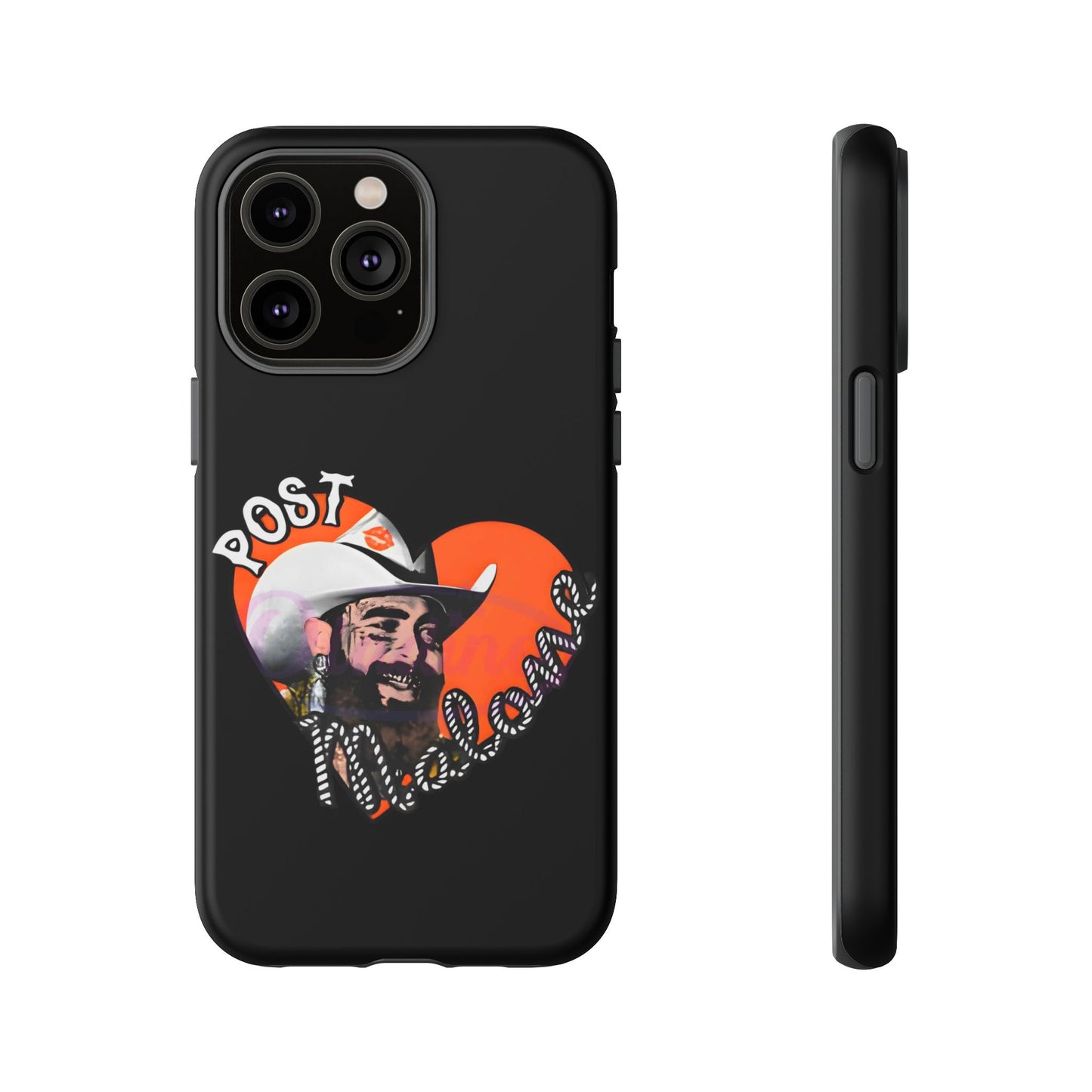 Tough iPhone Case (12–16 Pro Max) – Post Malone Heart Design