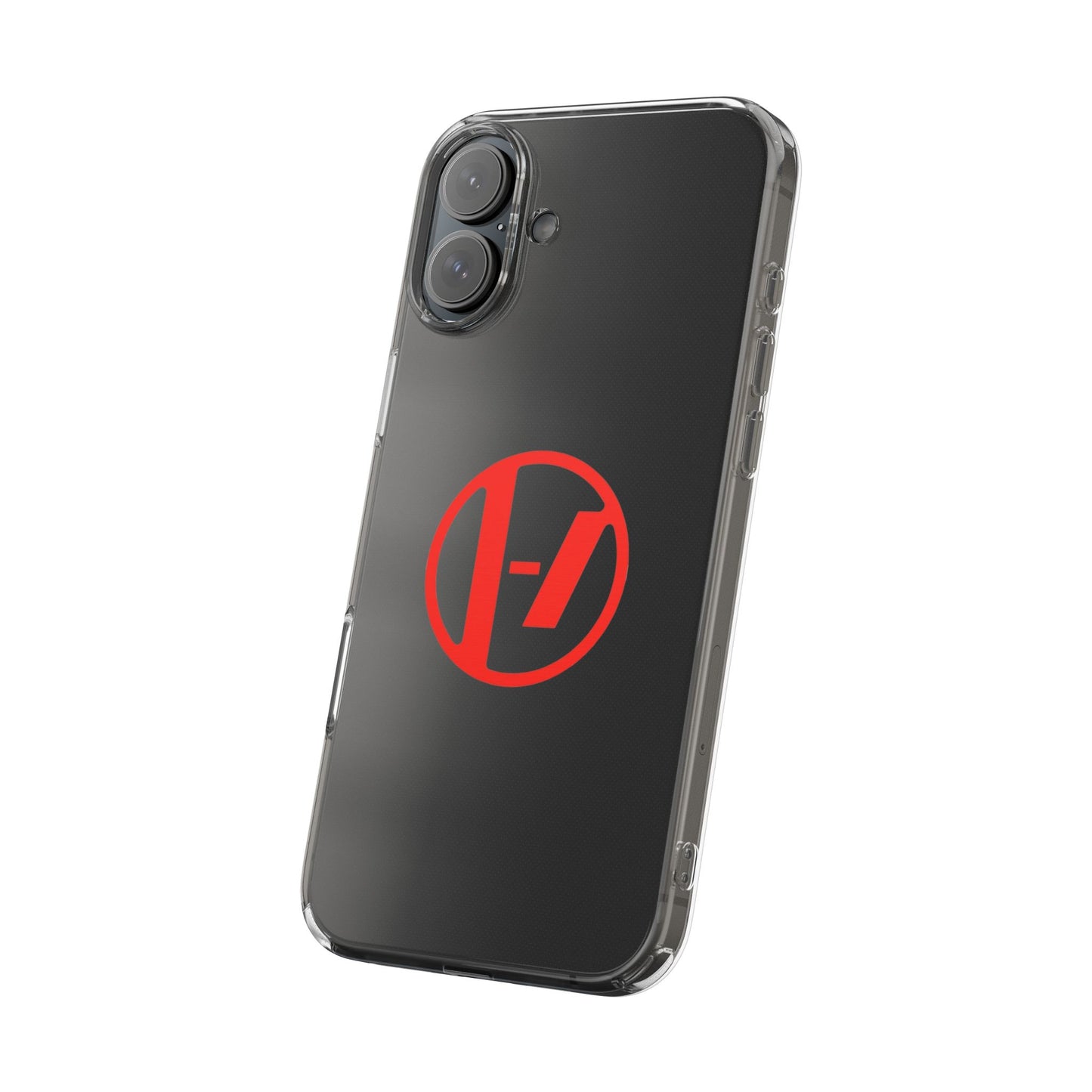 Crimson Orbit Clear Case