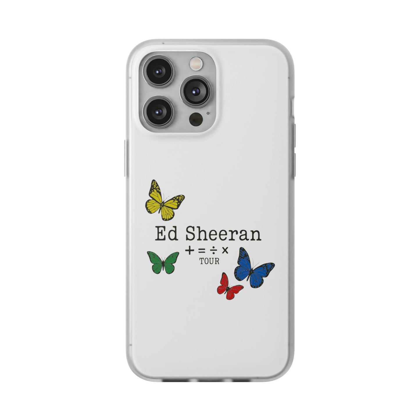 Flexi Case – Ed Sheeran butterfly edition (iPhone X–16 Pro Max)