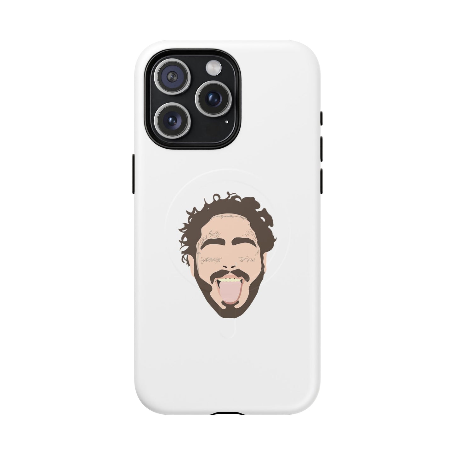 Minimalist Tongue Out Cartoon Face Tough Magnetic Case