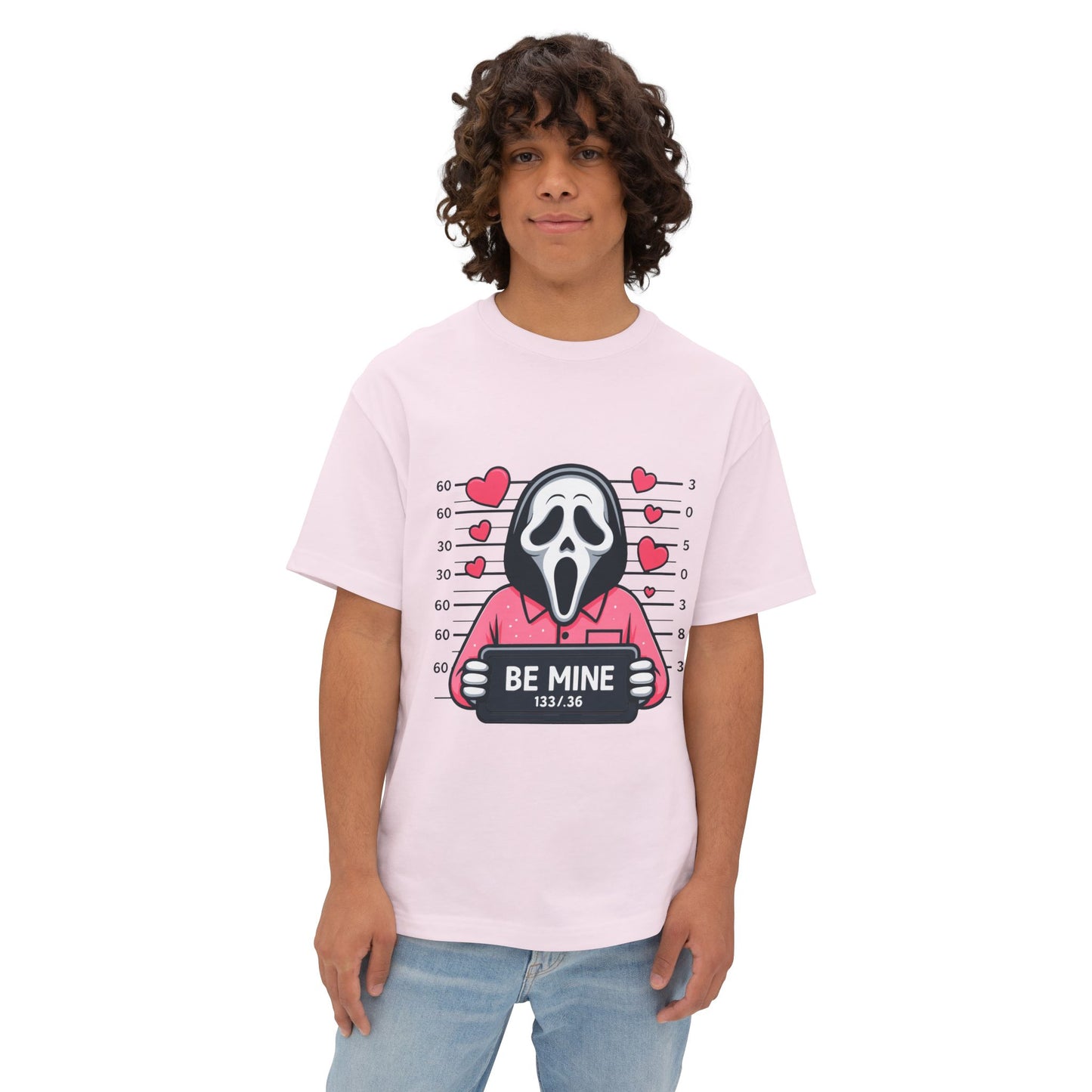 Oversized boxy Tee – Snazzy Be mine Edition