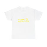 Open Vibes Yellow Script Unisex Heavy cotton Tee