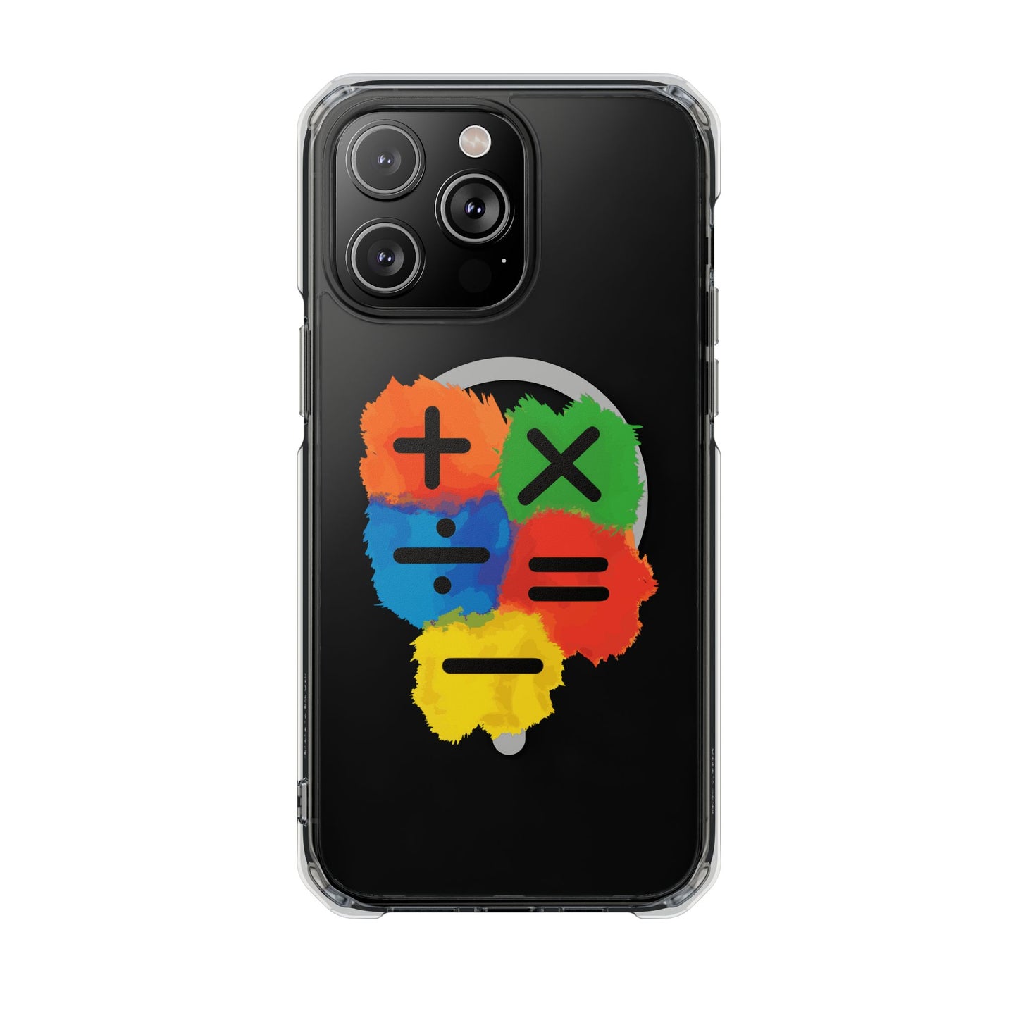 Orange Equals Symbol Magnetic Clear Impact Case