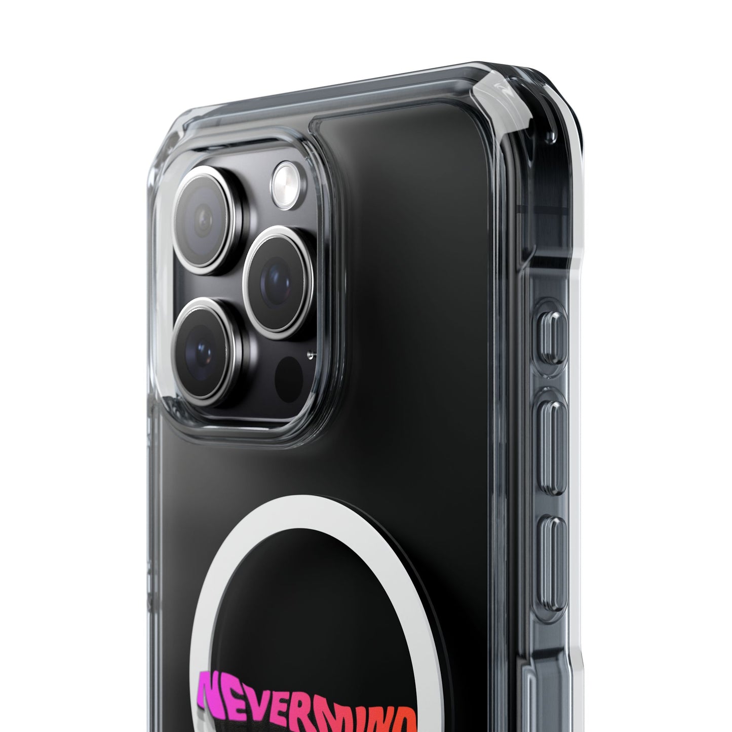 Wavy Groovy Typography Magnetic Clear Impact case