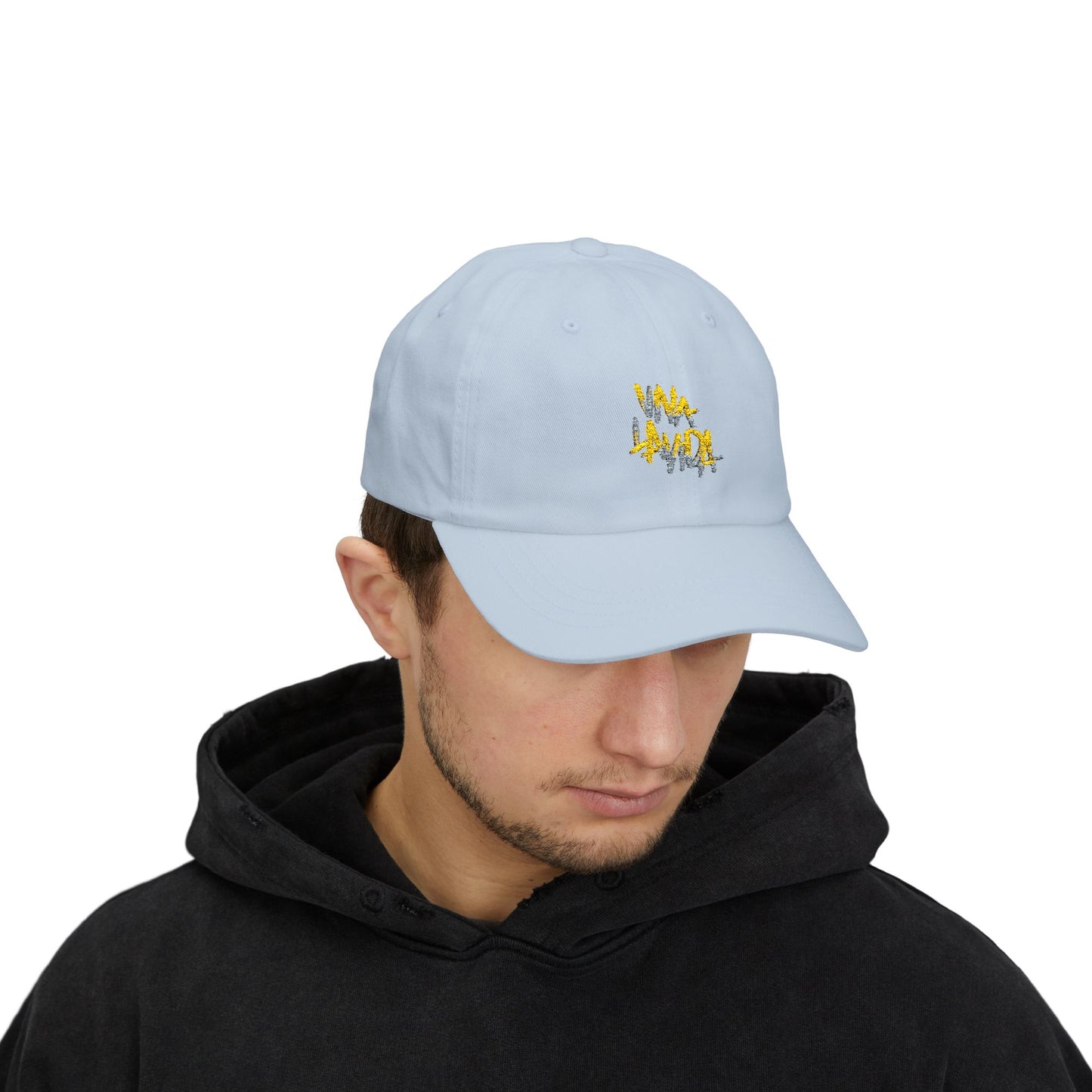 Golden Brush Script Classic dad cap