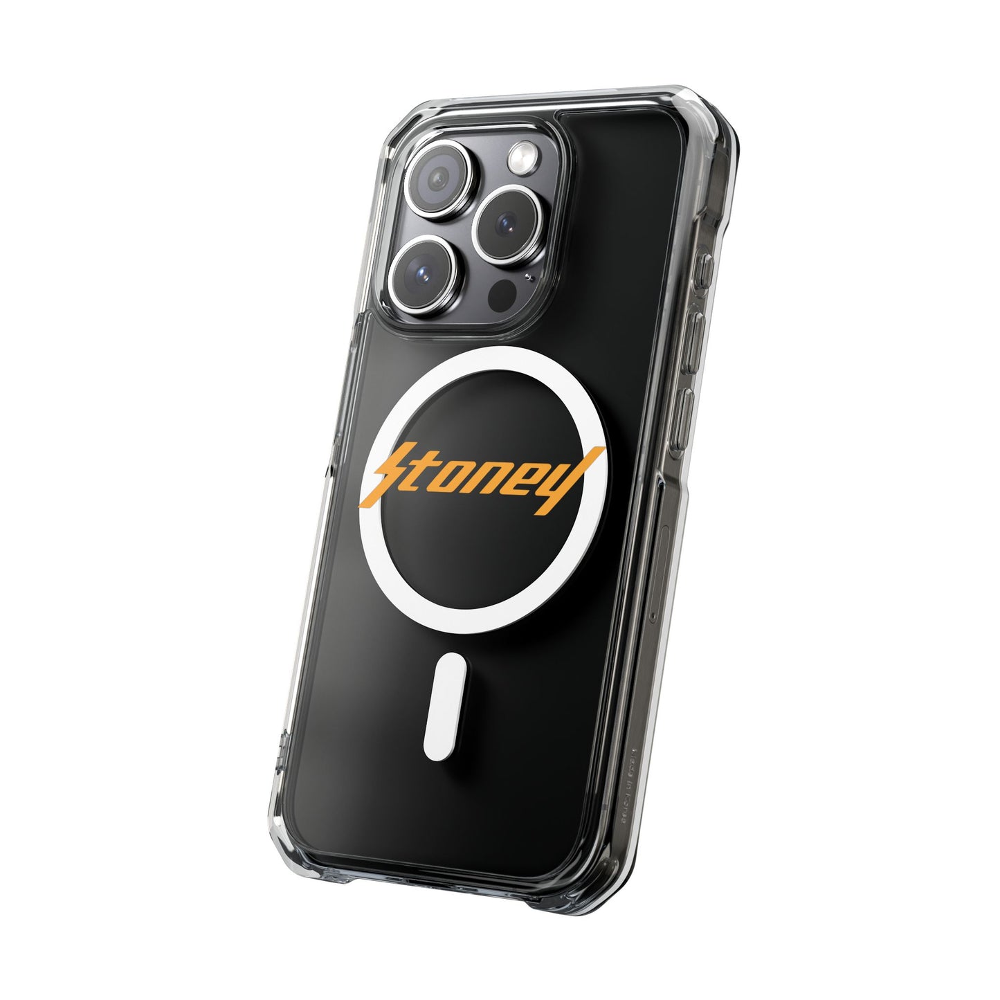 Orange Lightning Text Logo Magnetic Impact Case