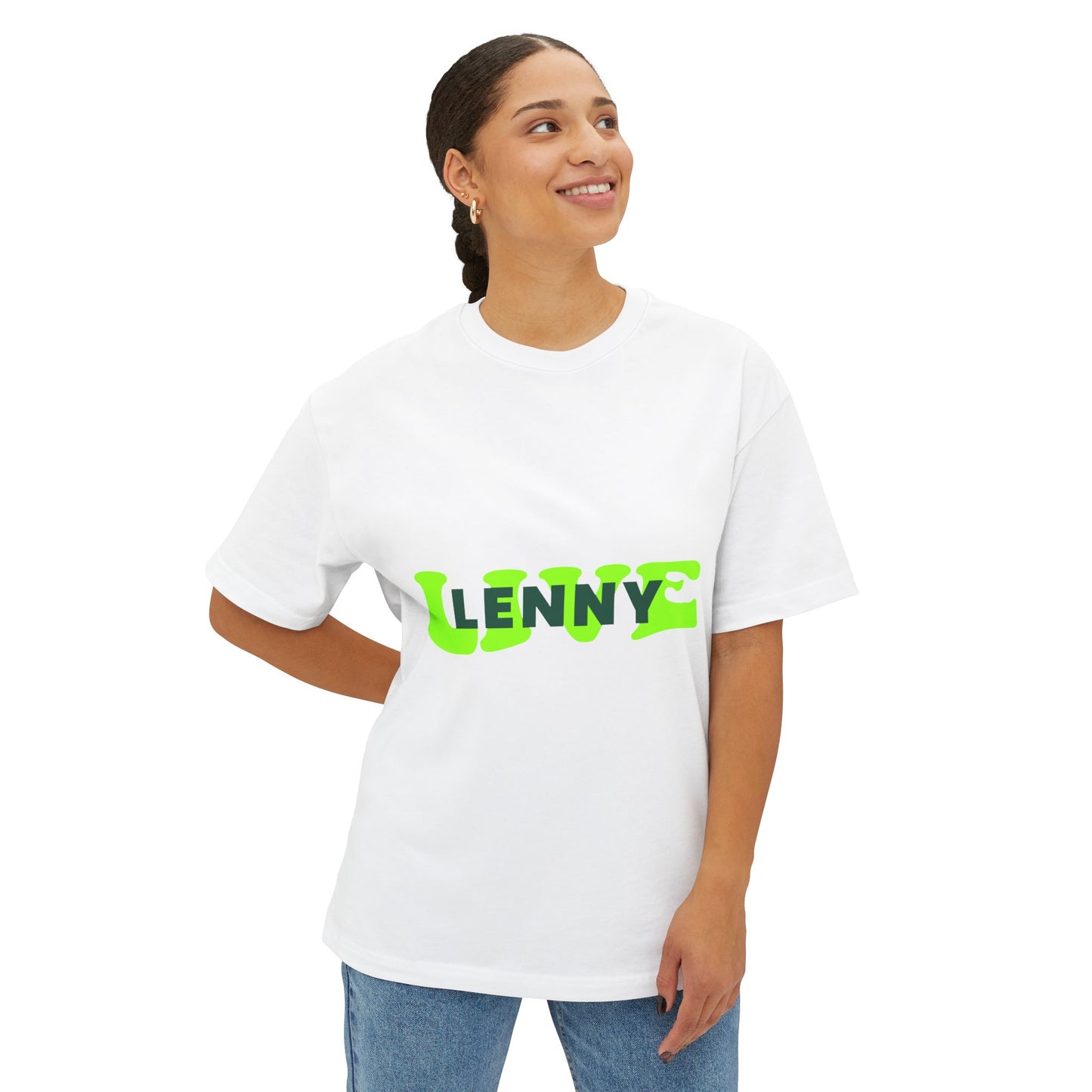 Live Lenny Pop Unisex Oversized Boxy tee